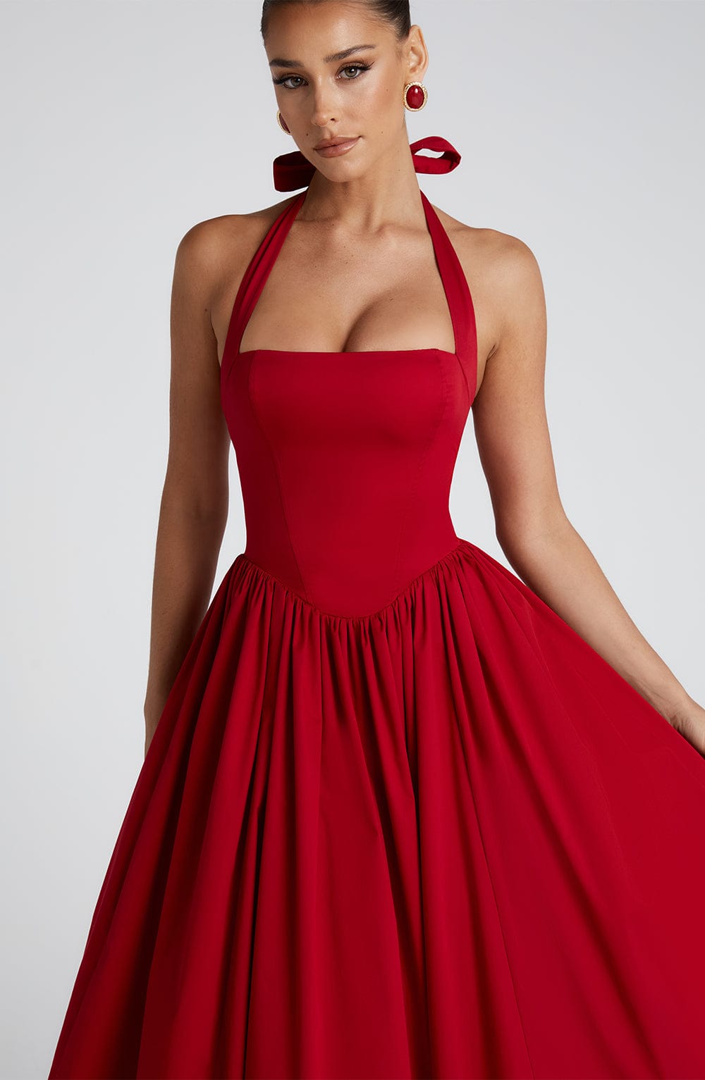 minilena Cressida Midi Dress Red