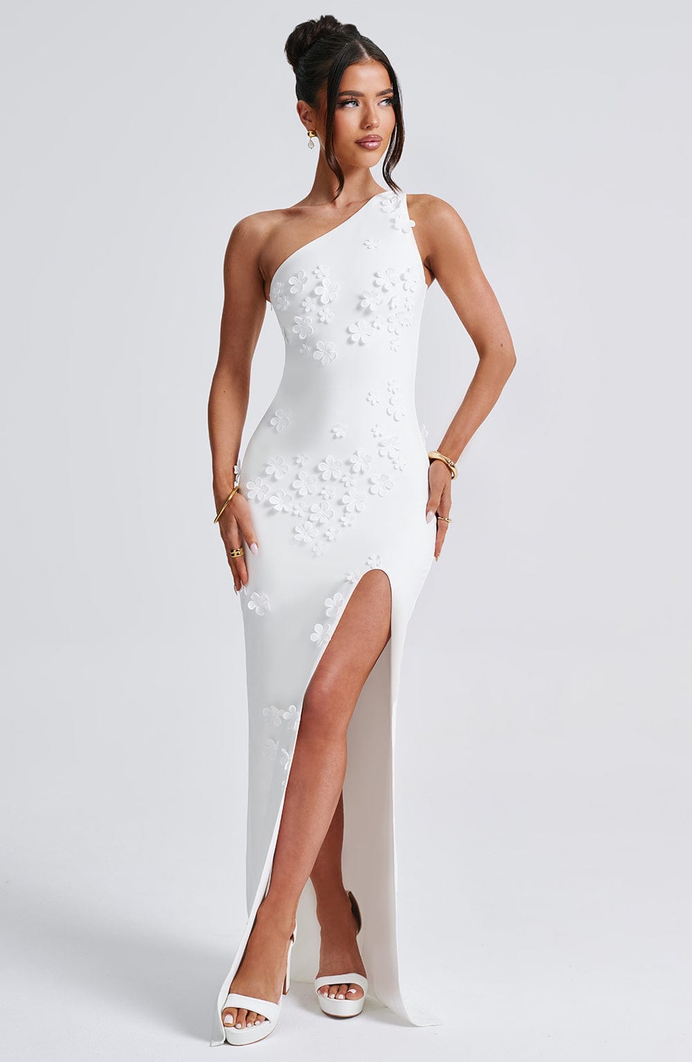 minilena Cynthia Maxi Dress Ivory