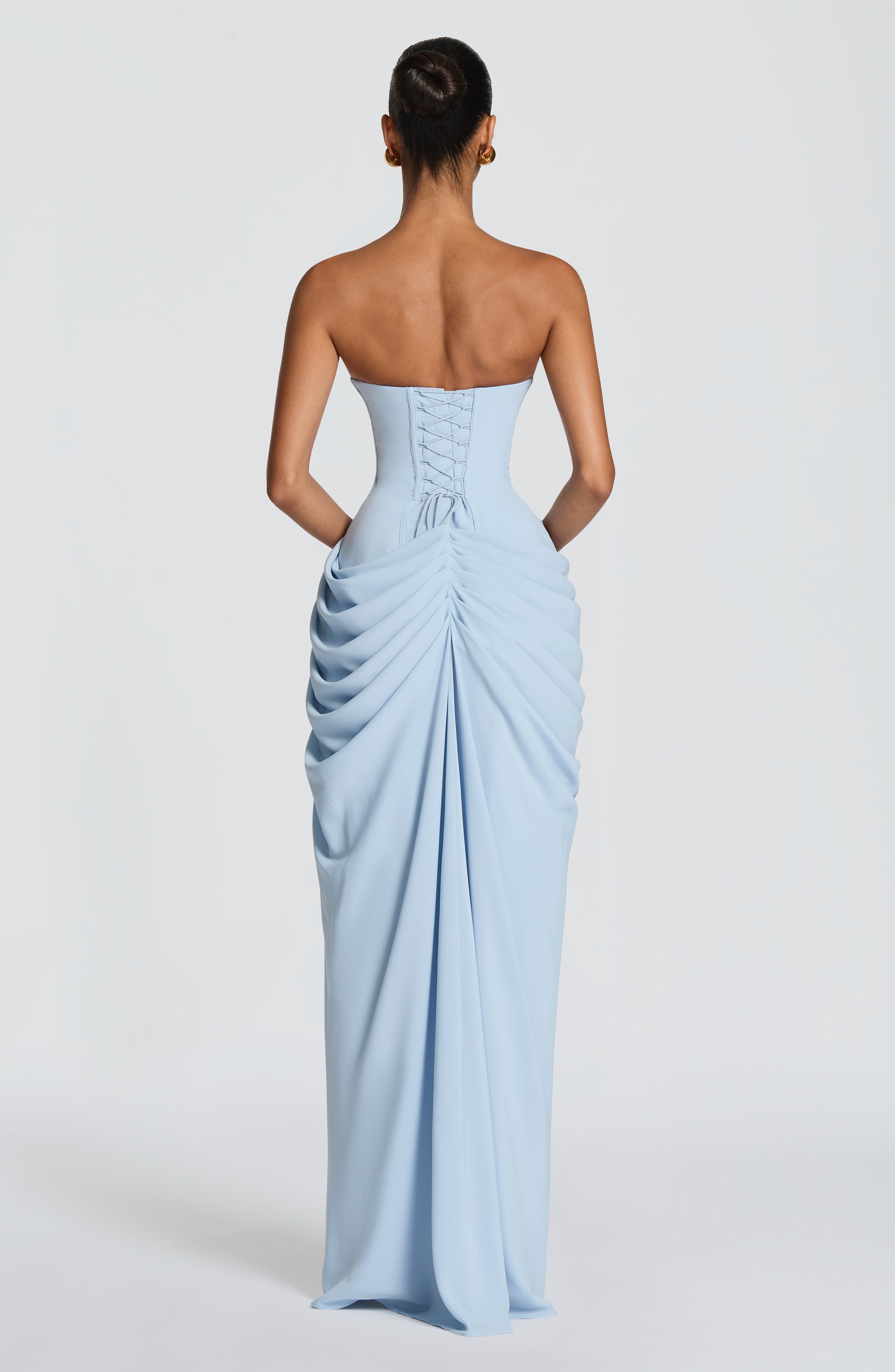 minilena Cyra Maxi Dress Glacier Blue