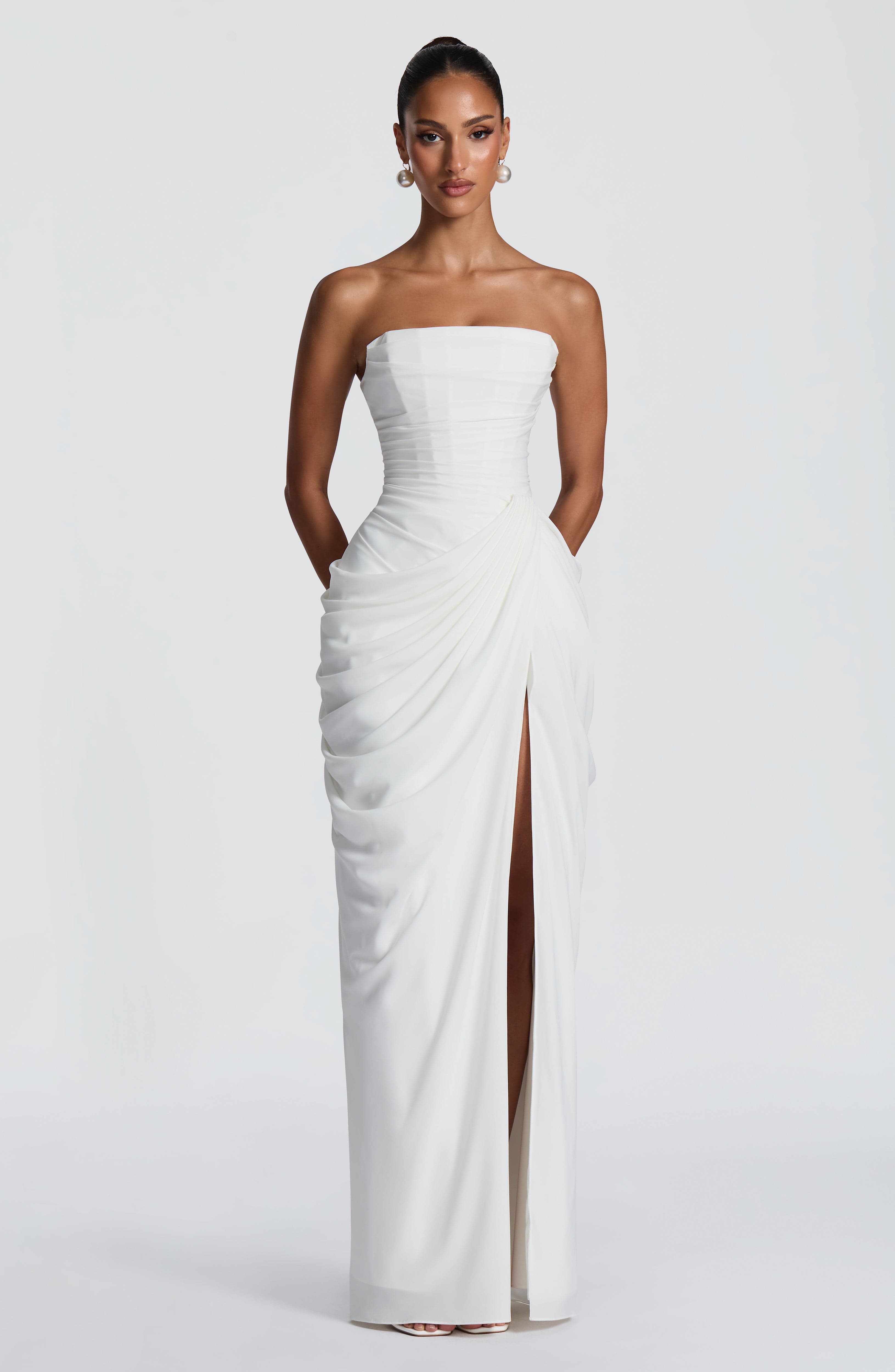 minilena Cyra Maxi Dress Ivory