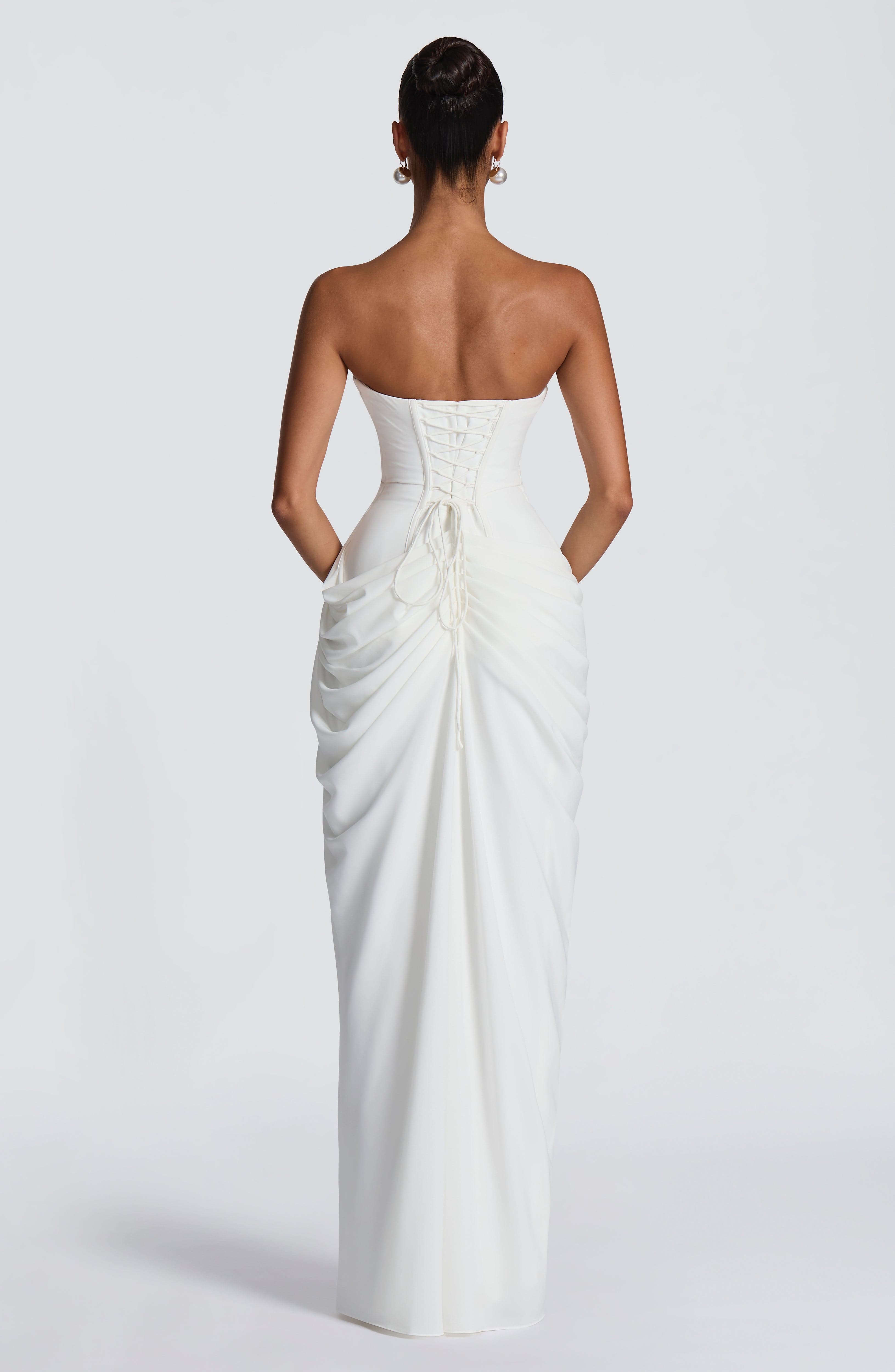 minilena Cyra Maxi Dress Ivory