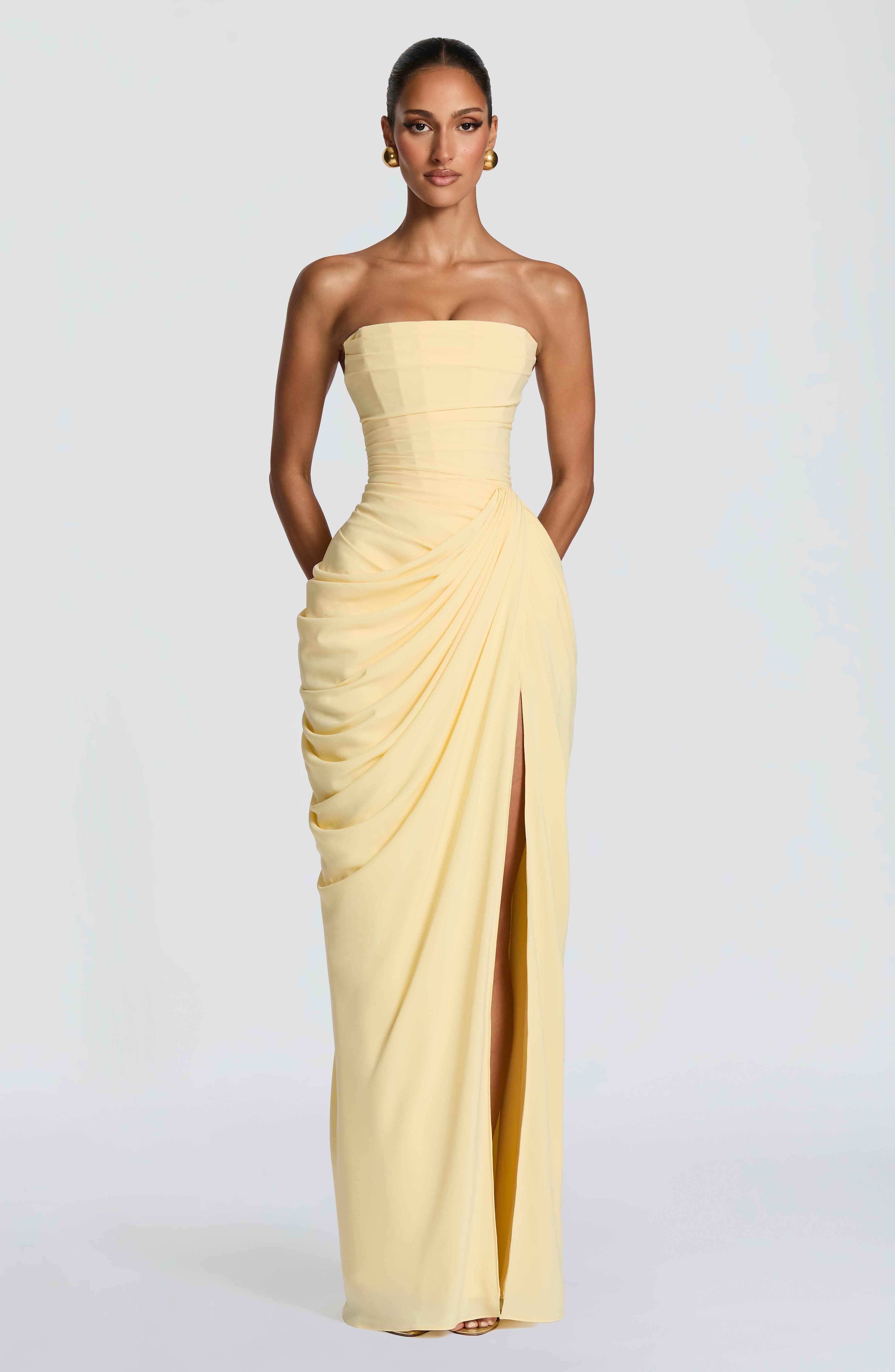 minilena Cyra Maxi Dress Lemon