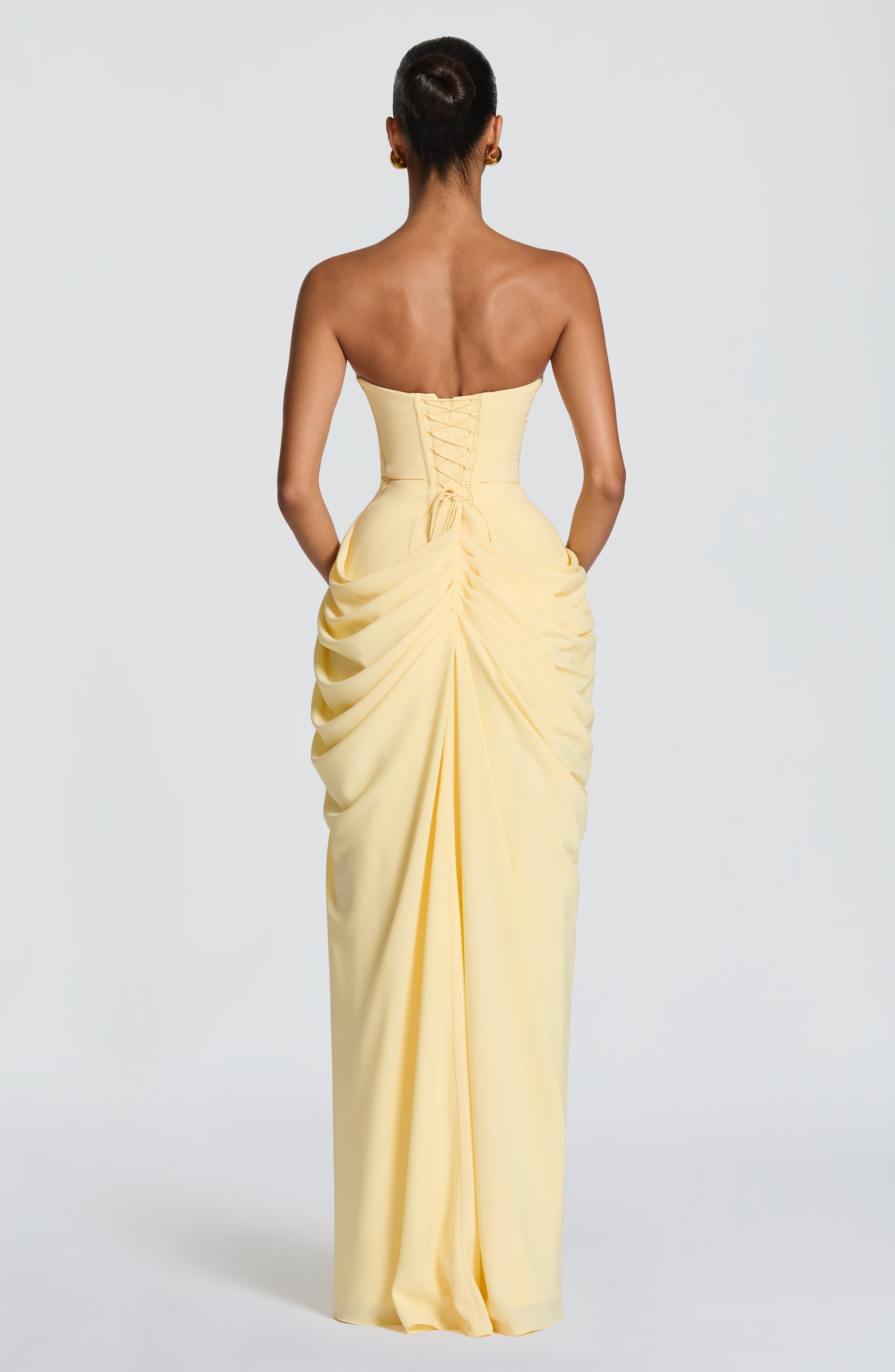 minilena Cyra Maxi Dress Lemon
