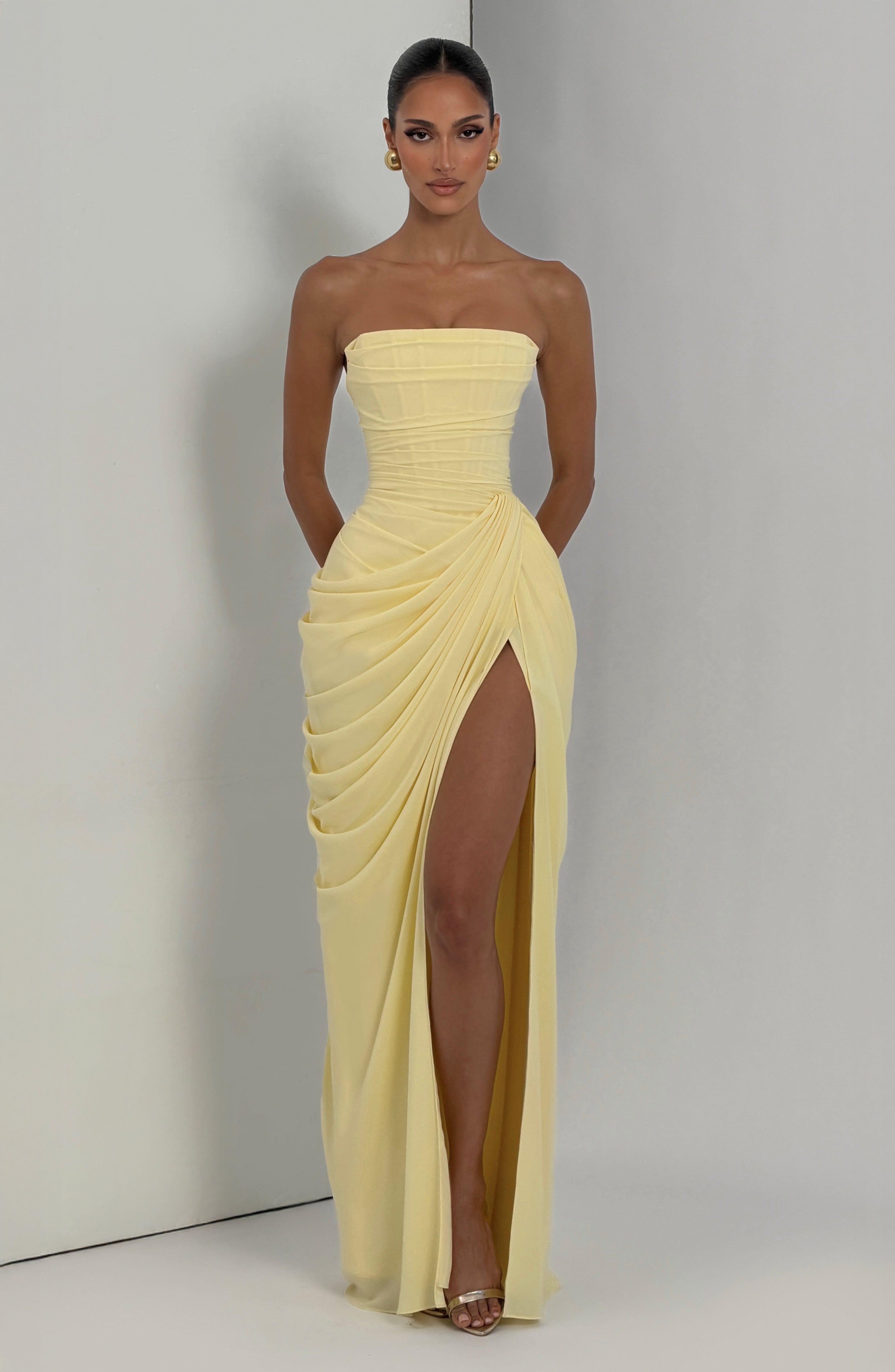 minilena Cyra Maxi Dress Lemon