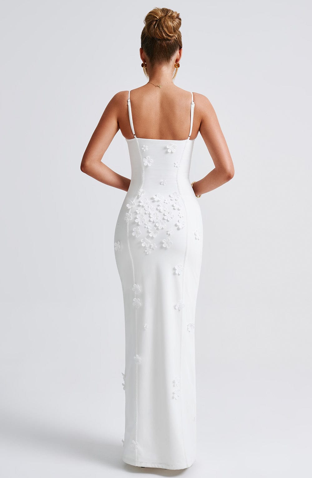 minilena Dalary Maxi Dress Ivory Lined