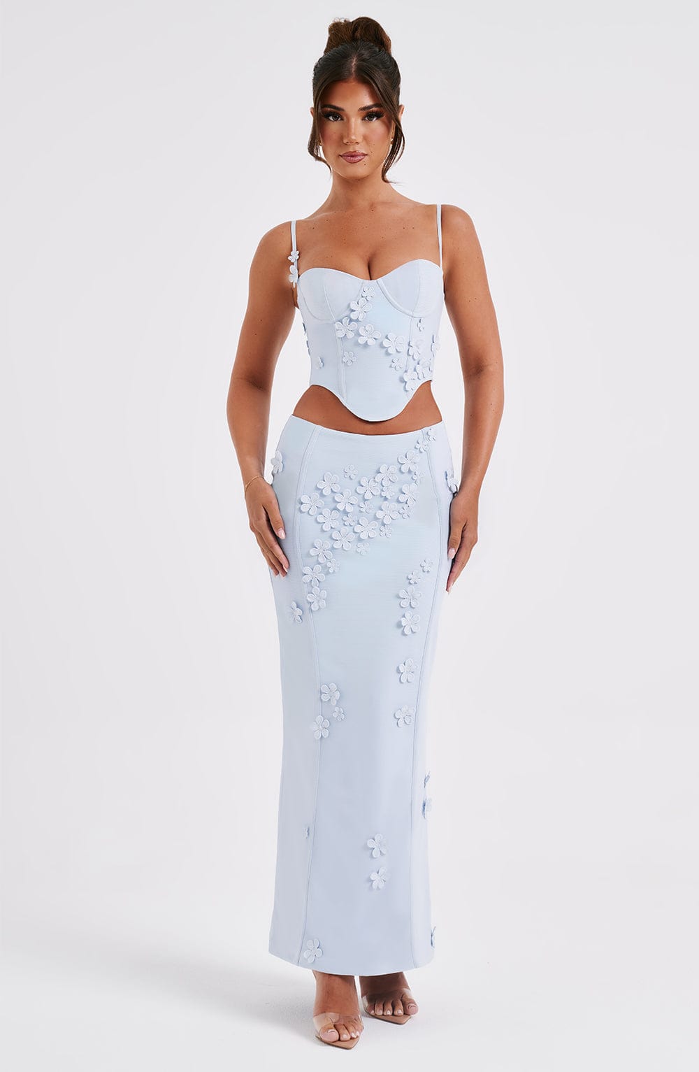 minilena Dalary Maxi Skirt Blue
