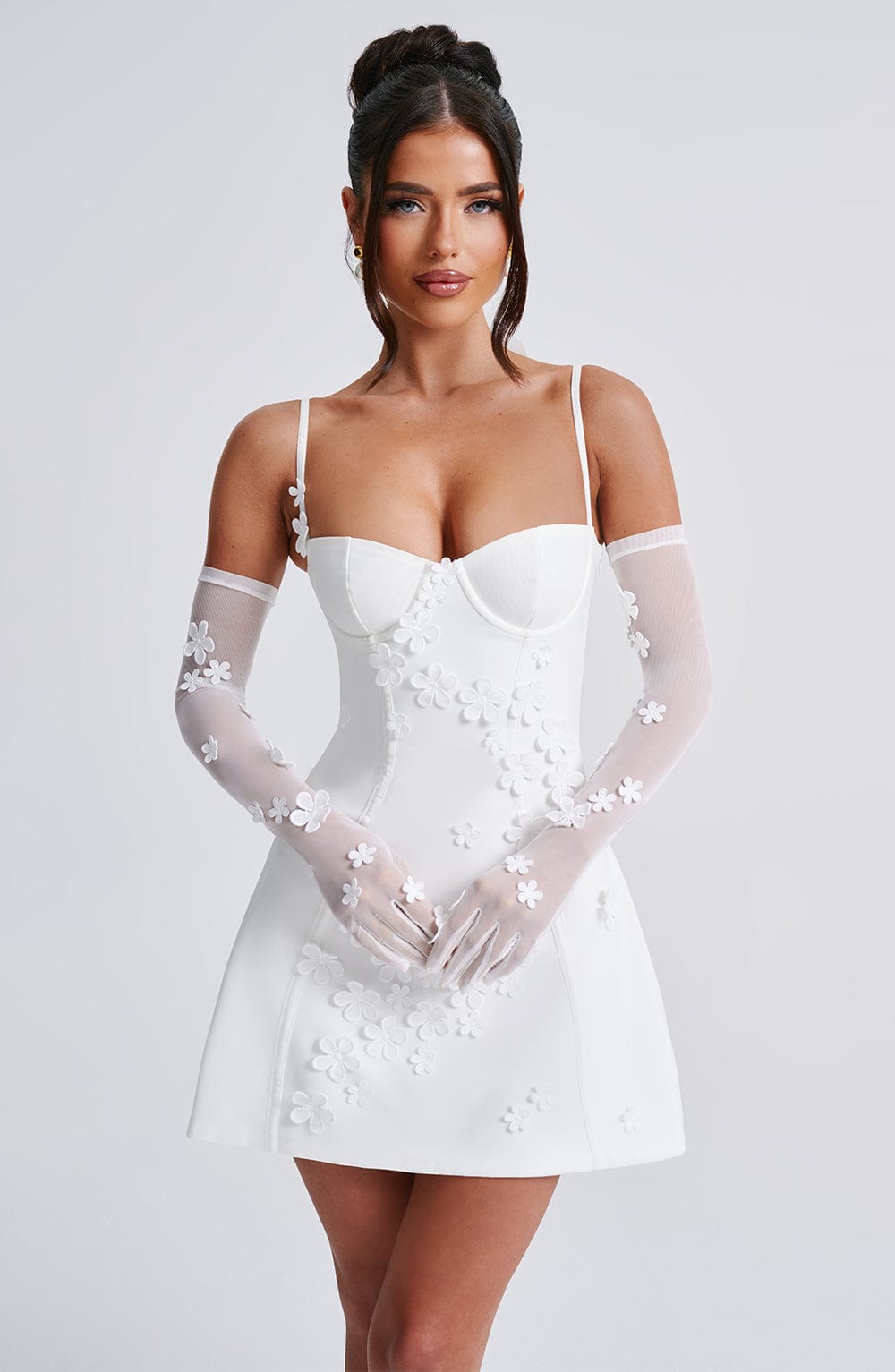 minilena Dalary Mini Dress Ivory