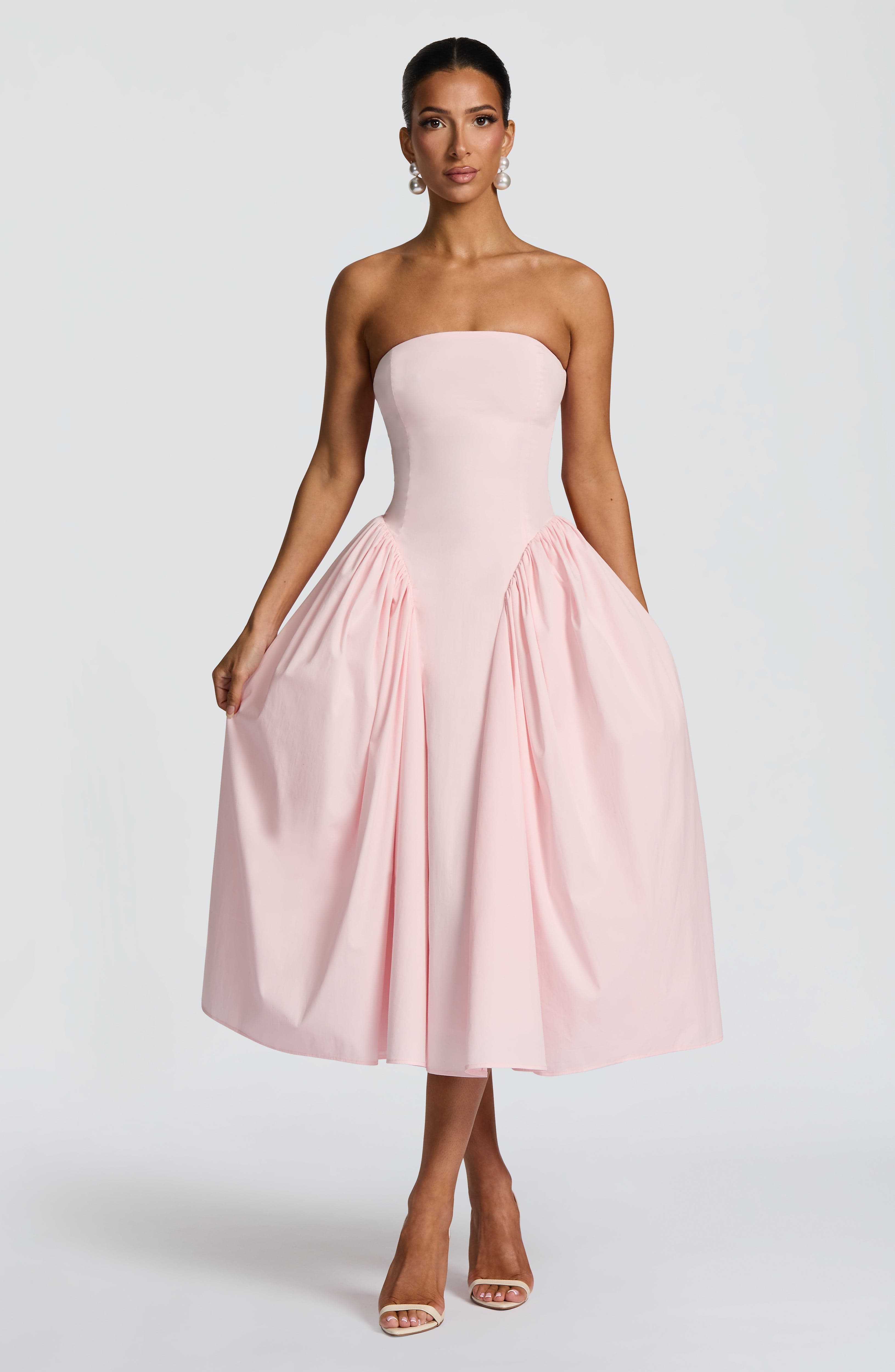 minilena Darla Midi Dress Blush