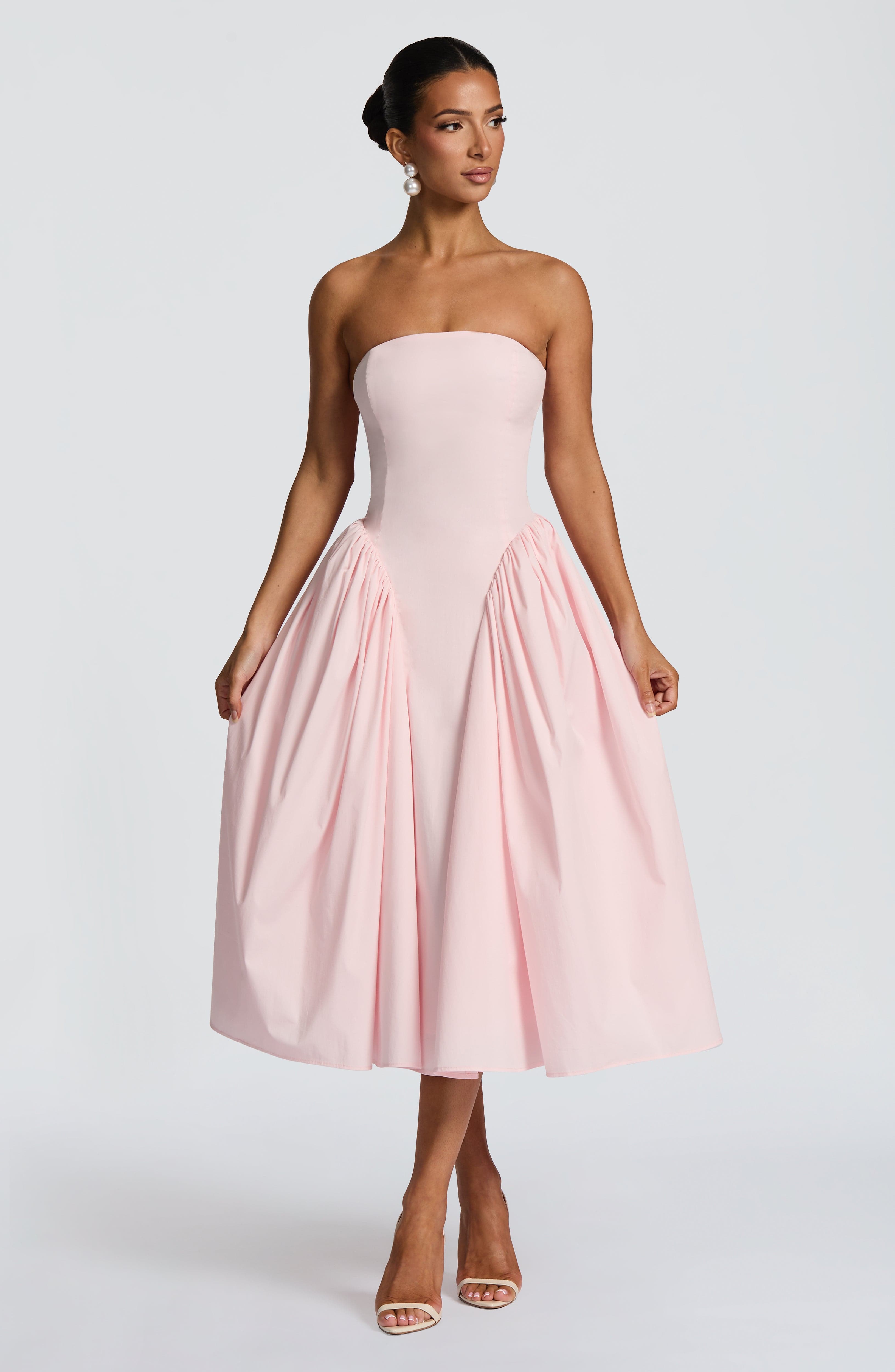 minilena Darla Midi Dress Blush