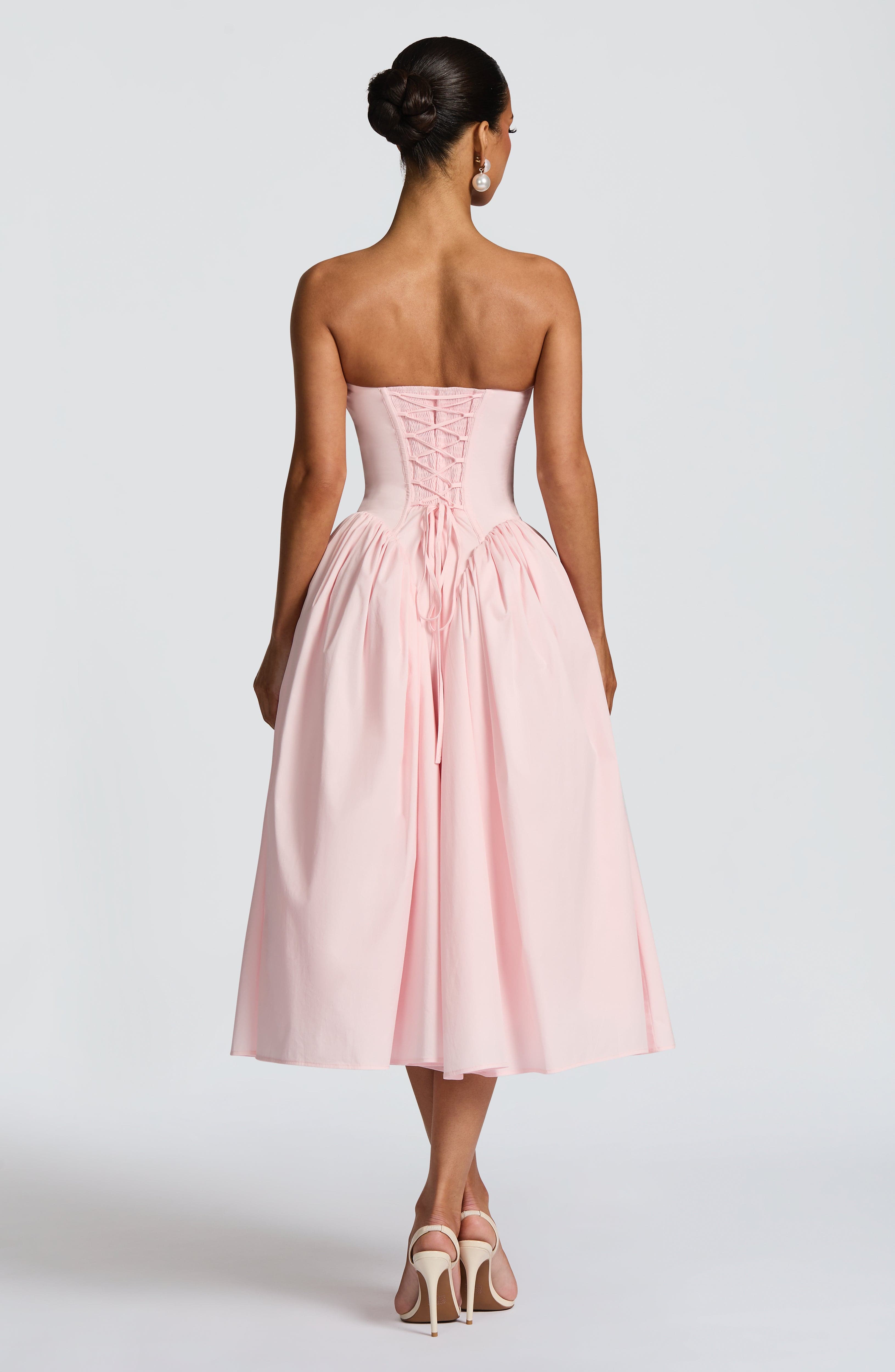 minilena Darla Midi Dress Blush