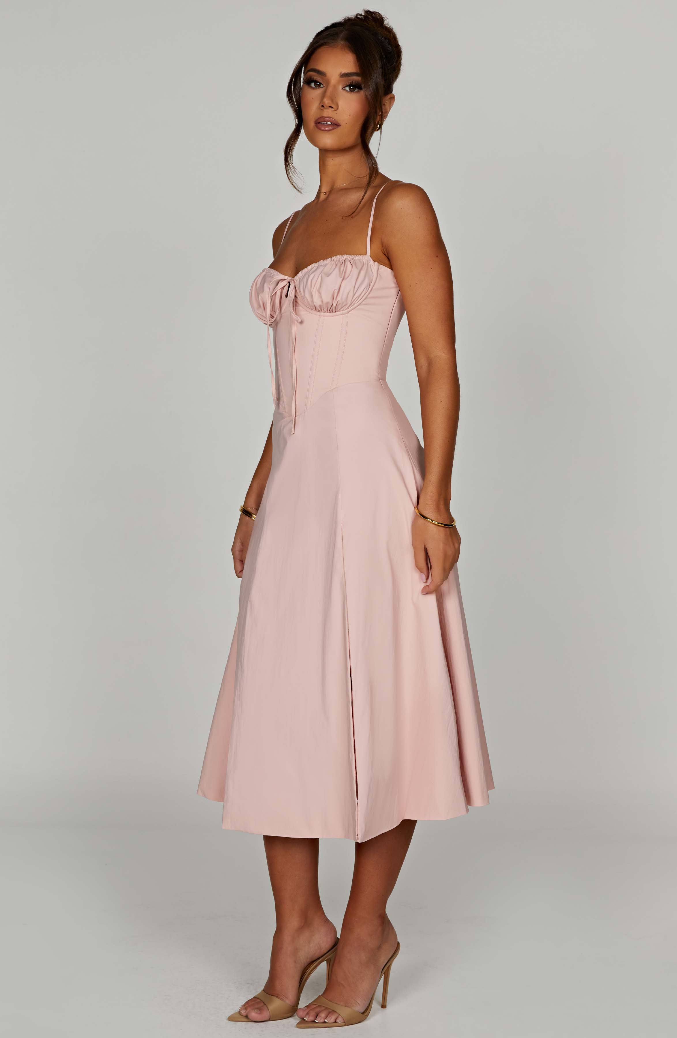 minilena Deanna Midi Dress Blush
