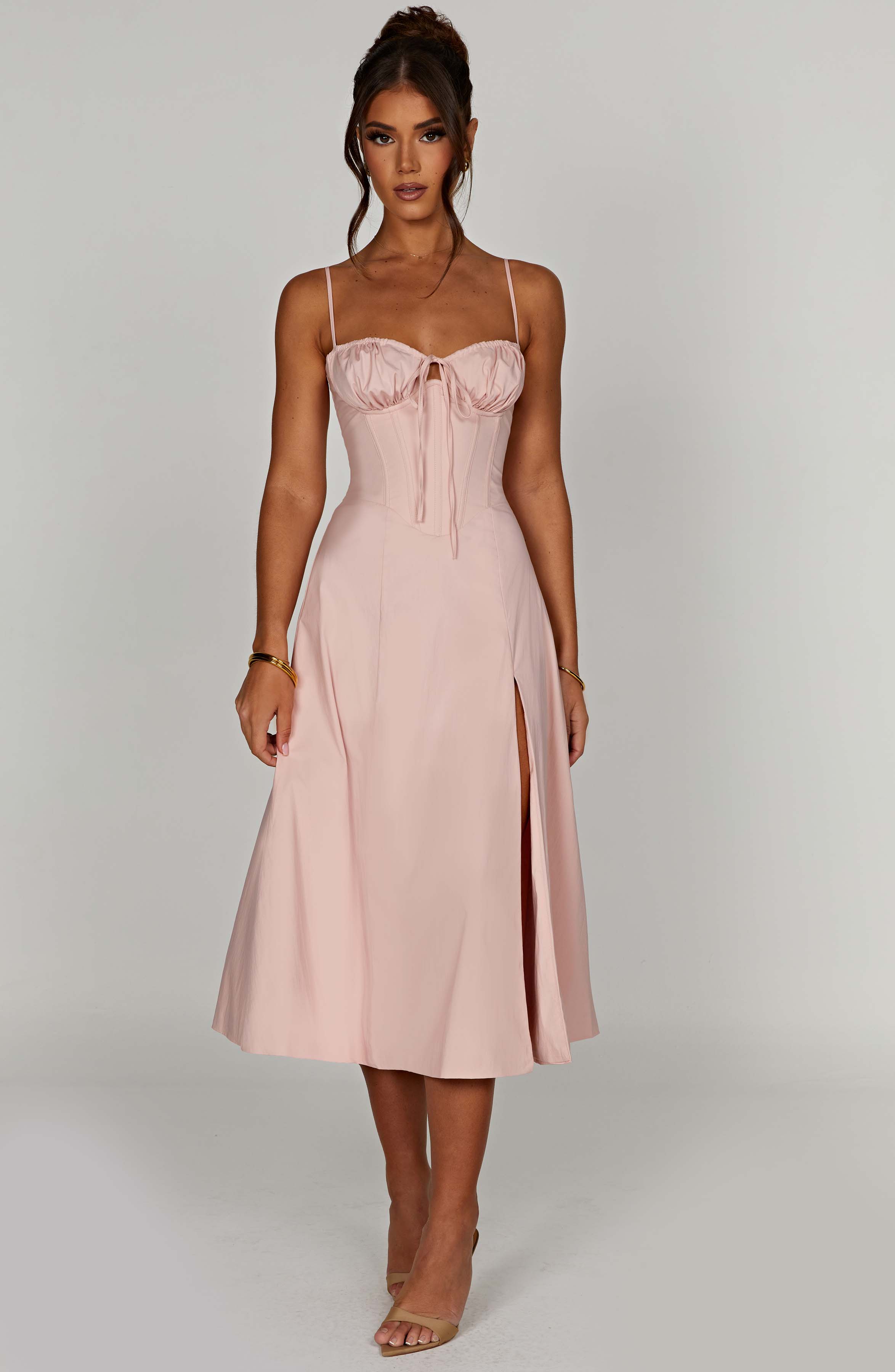 minilena Deanna Midi Dress Blush