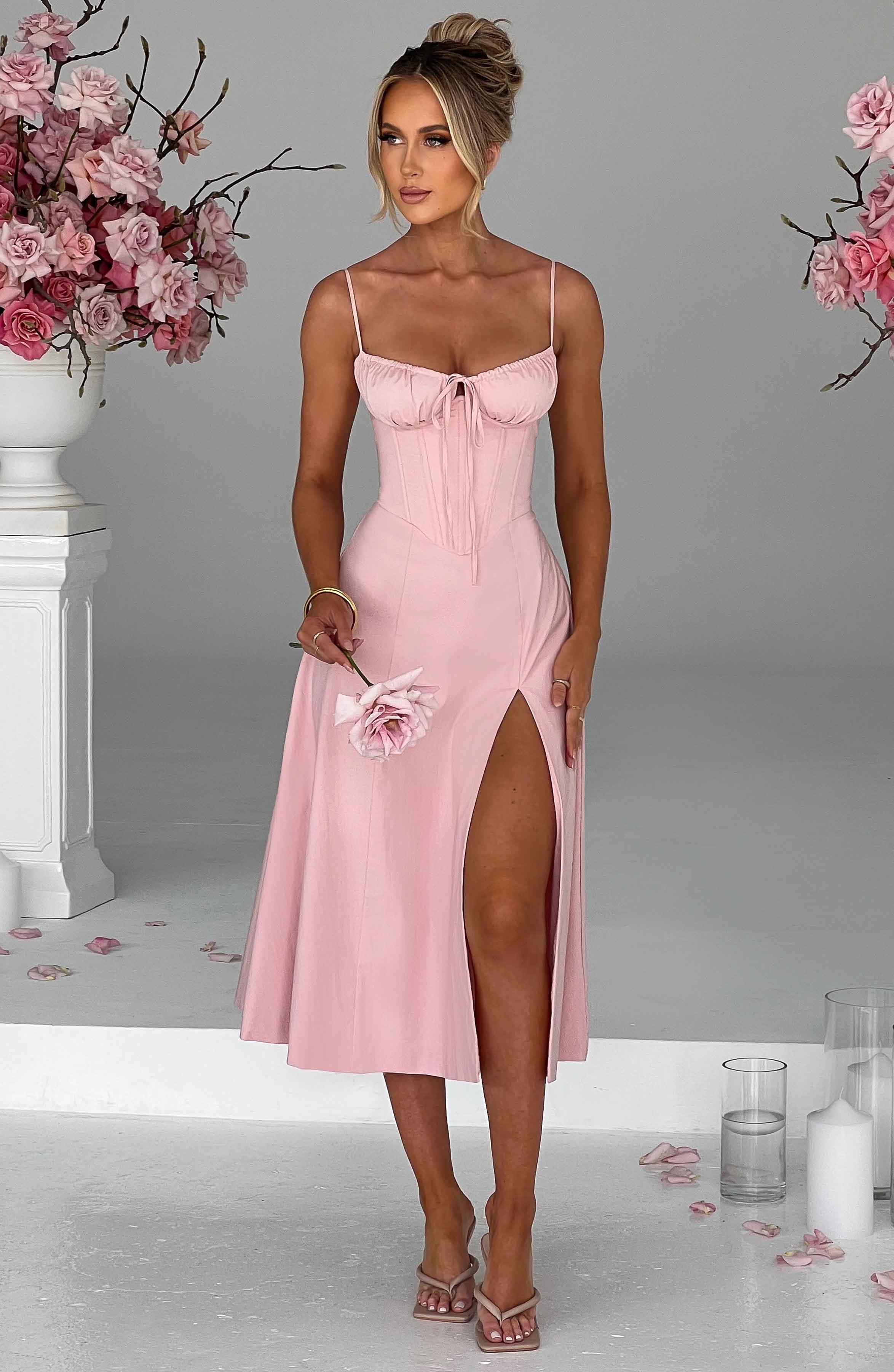 minilena Deanna Midi Dress Blush