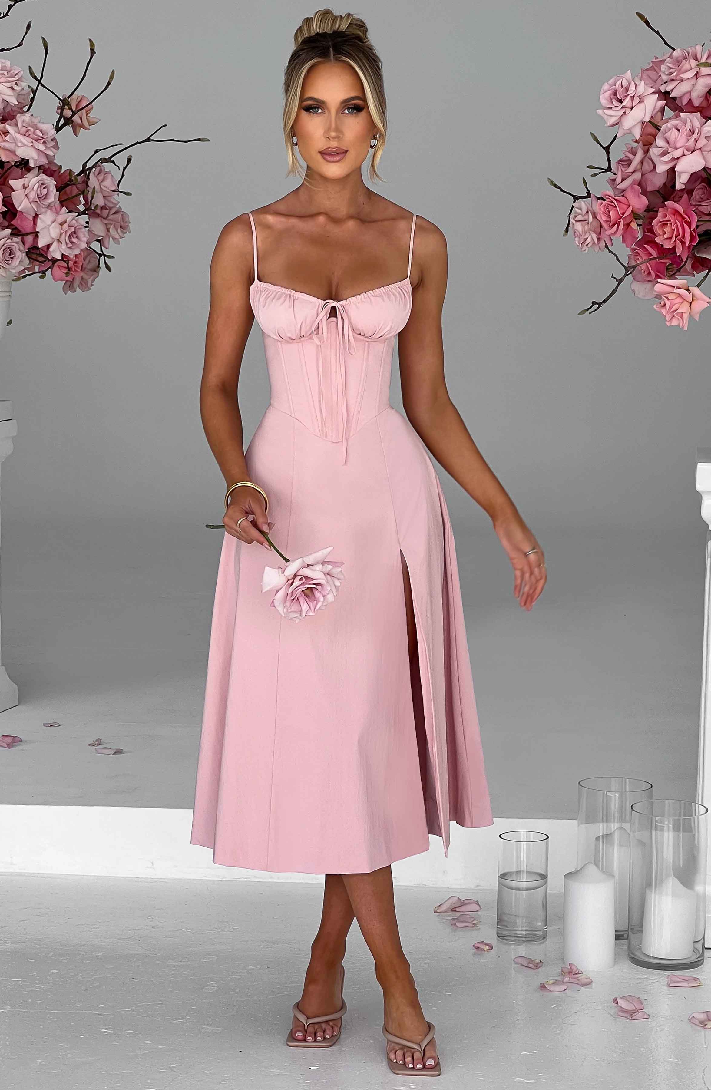 minilena Deanna Midi Dress Blush