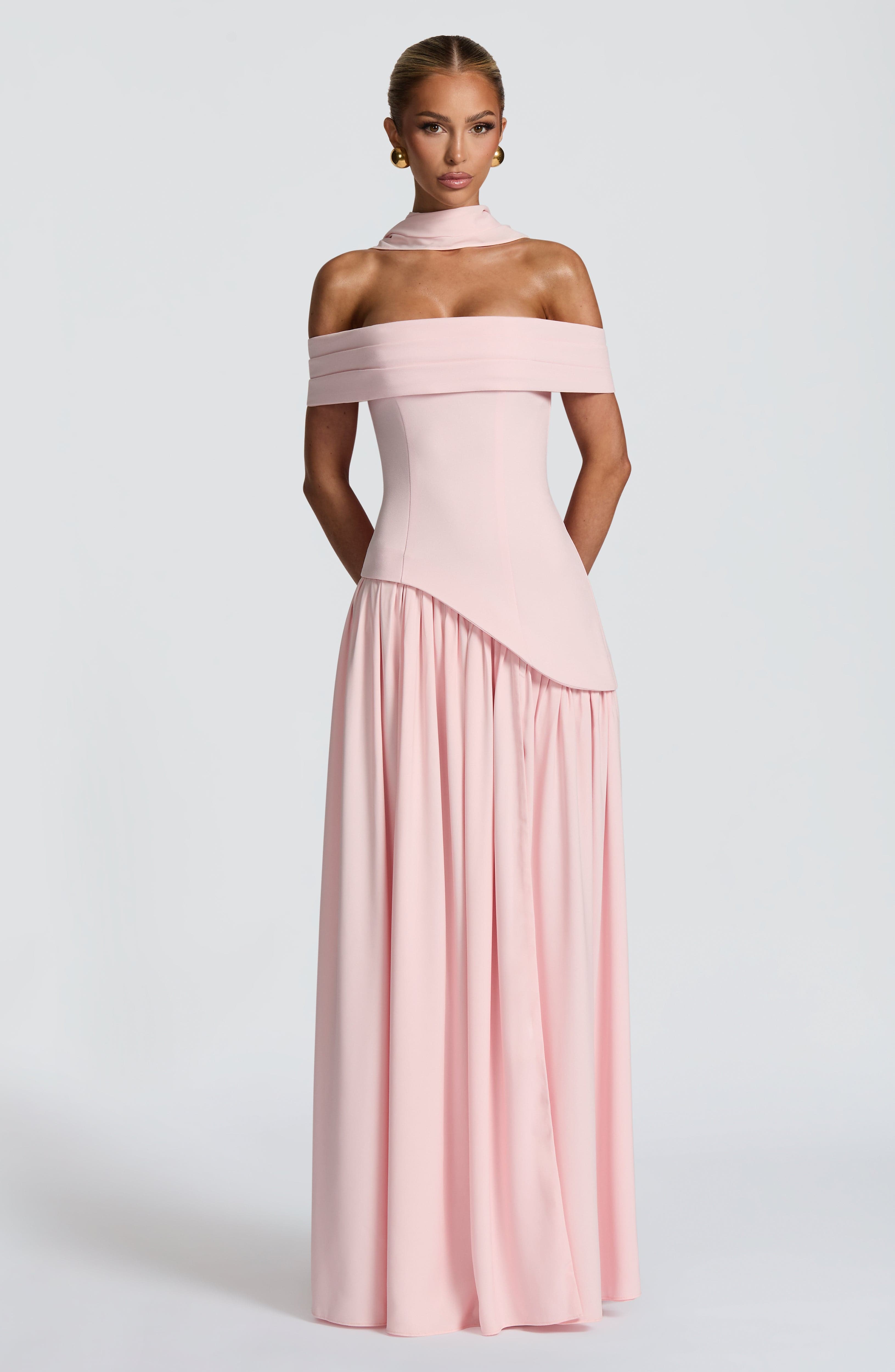 minilena Delilah Maxi Dress Blush