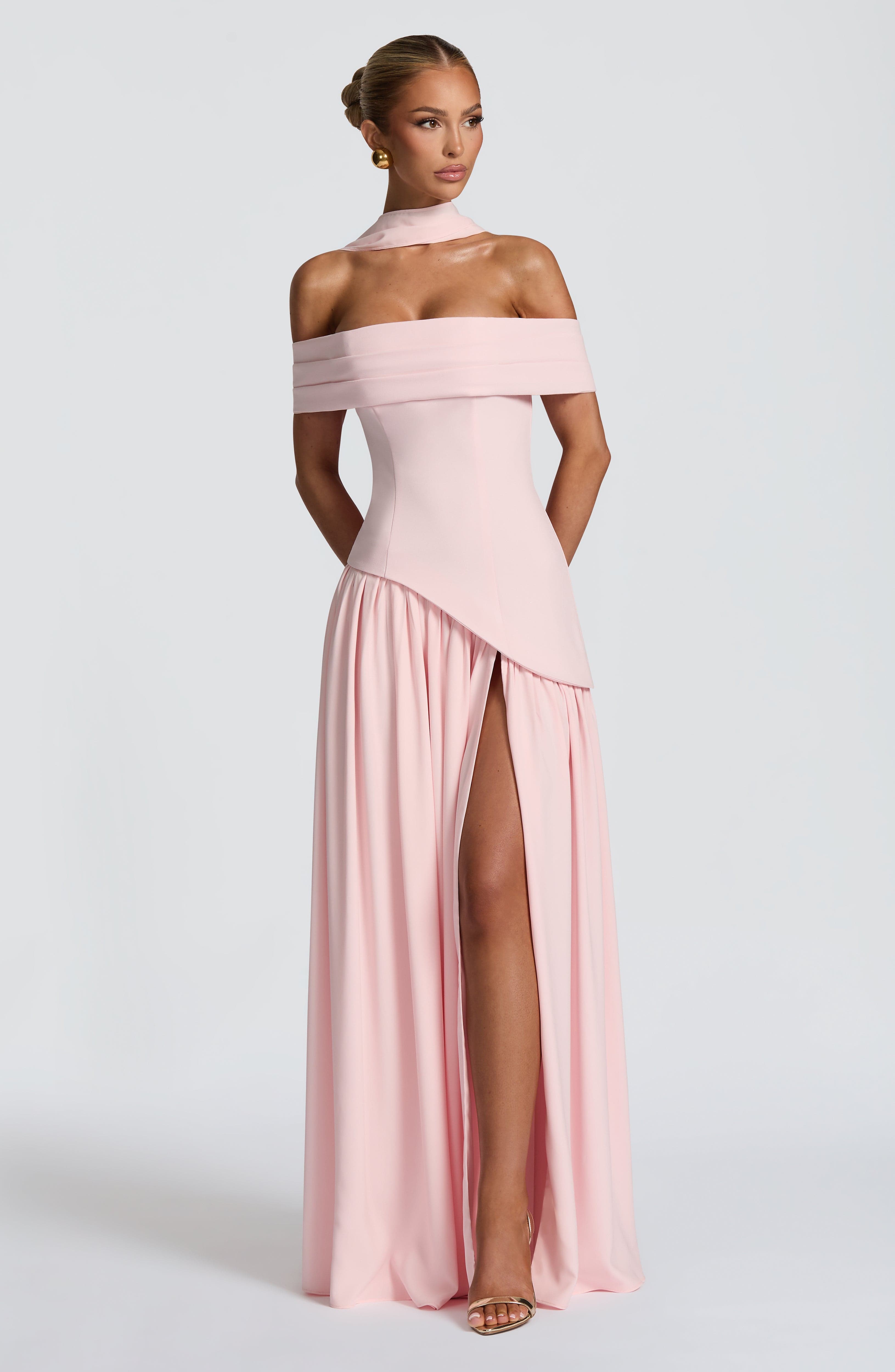 minilena Delilah Maxi Dress Blush