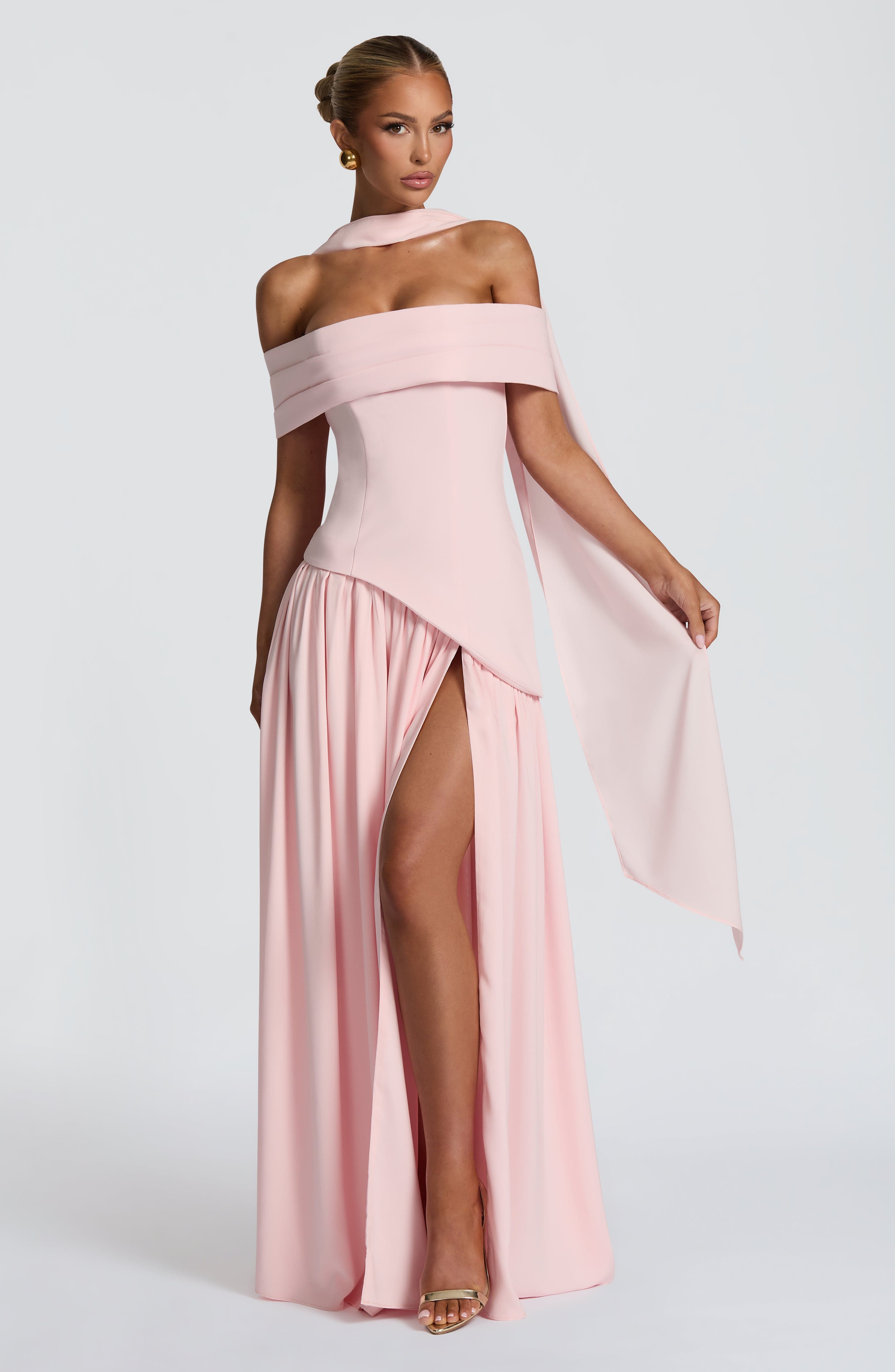 minilena Delilah Maxi Dress Blush