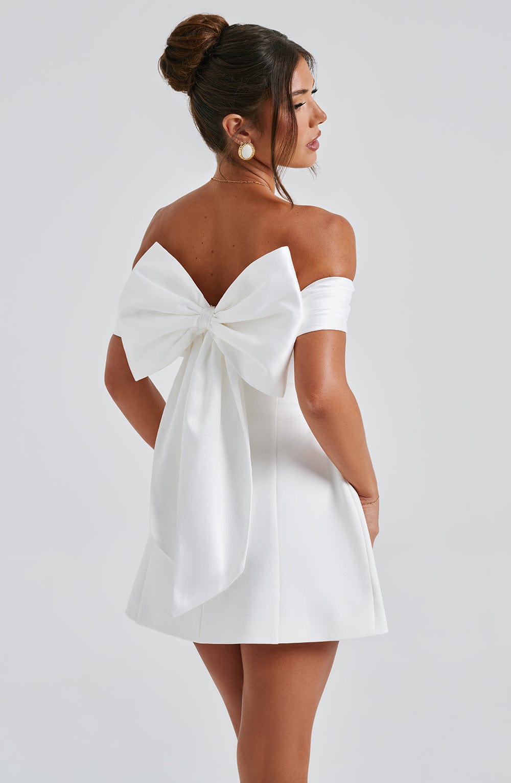 minilena Delta Mini Dress Ivory