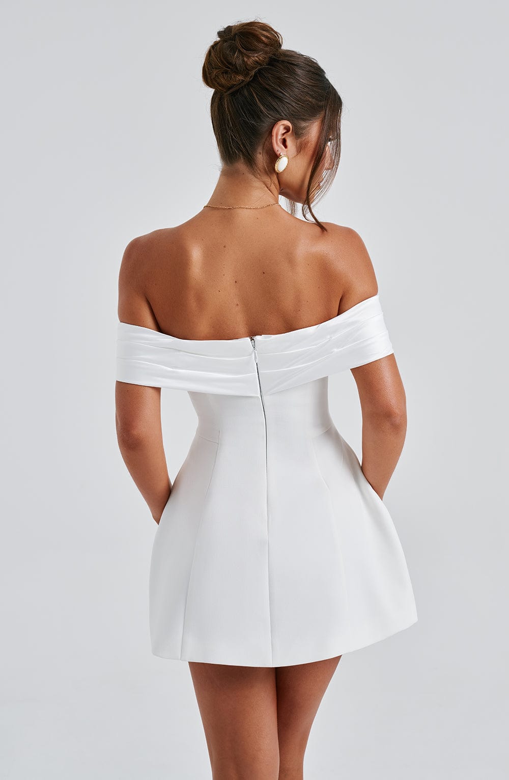 minilena Delta Mini Dress Ivory