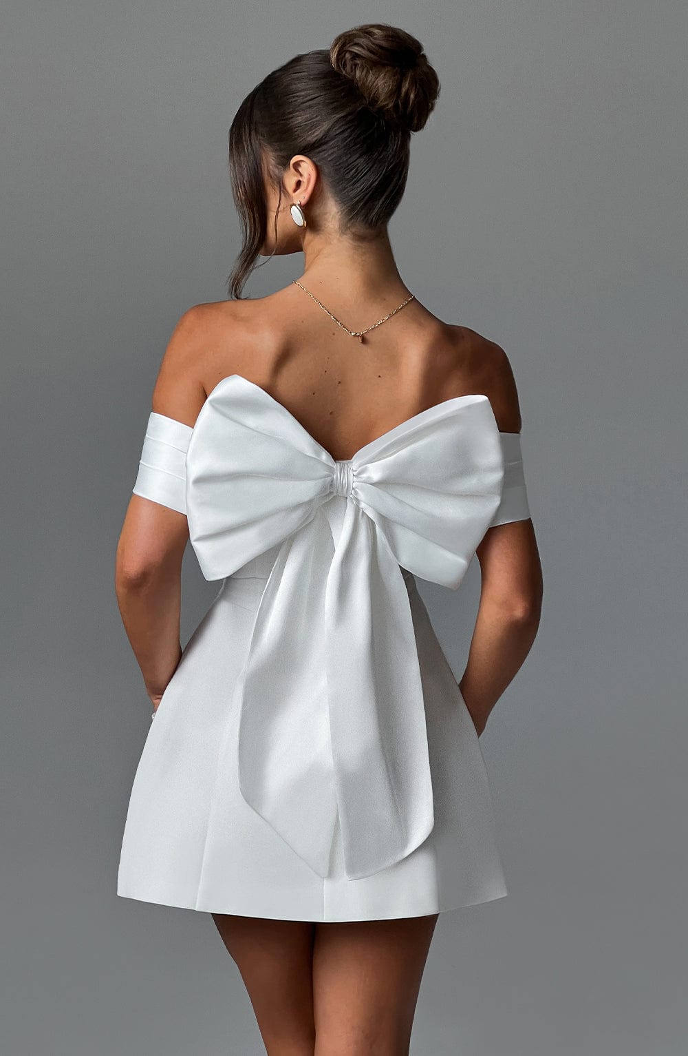minilena Delta Mini Dress Ivory