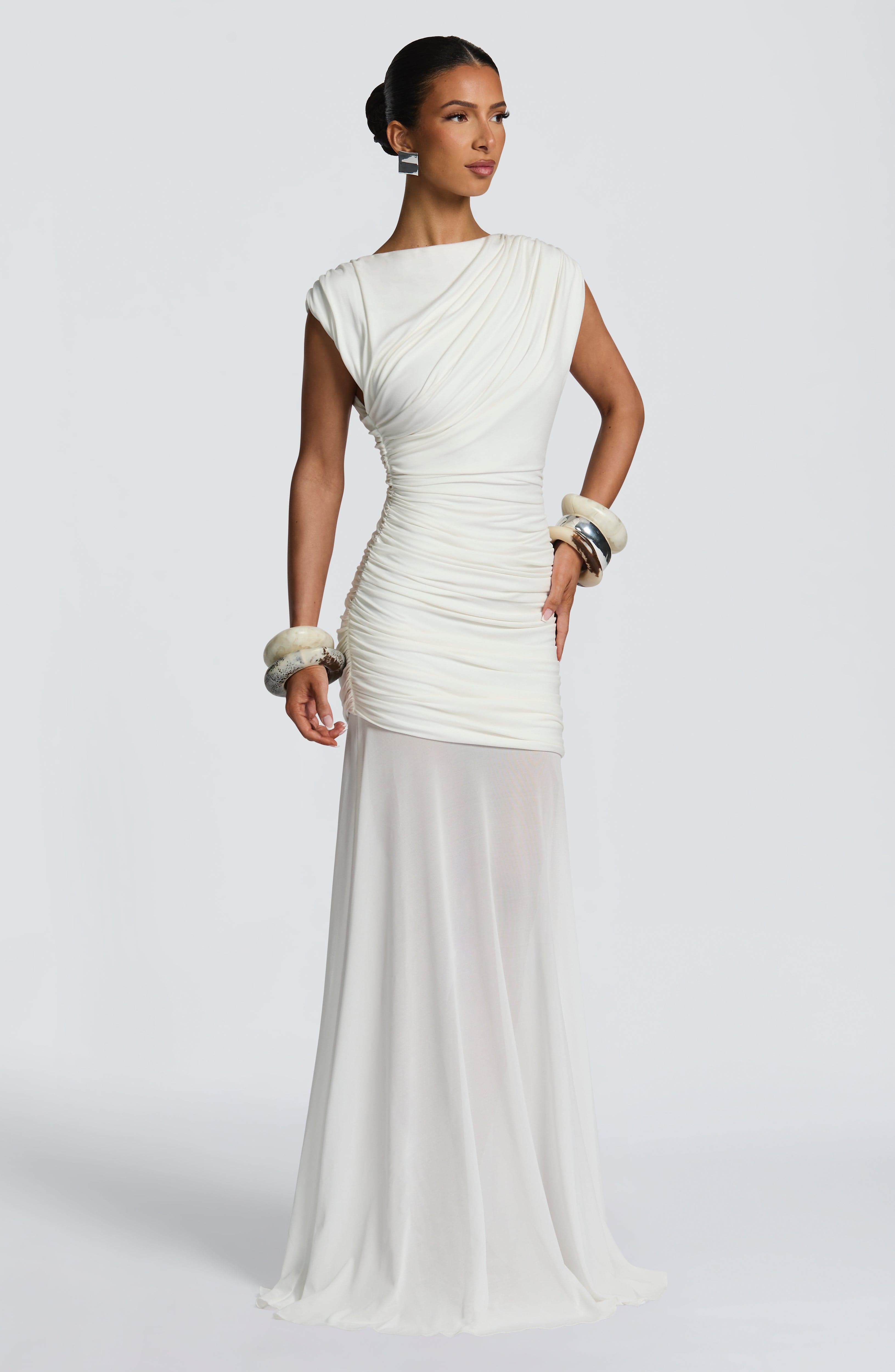 minilena Demelza Maxi Dress Ivory
