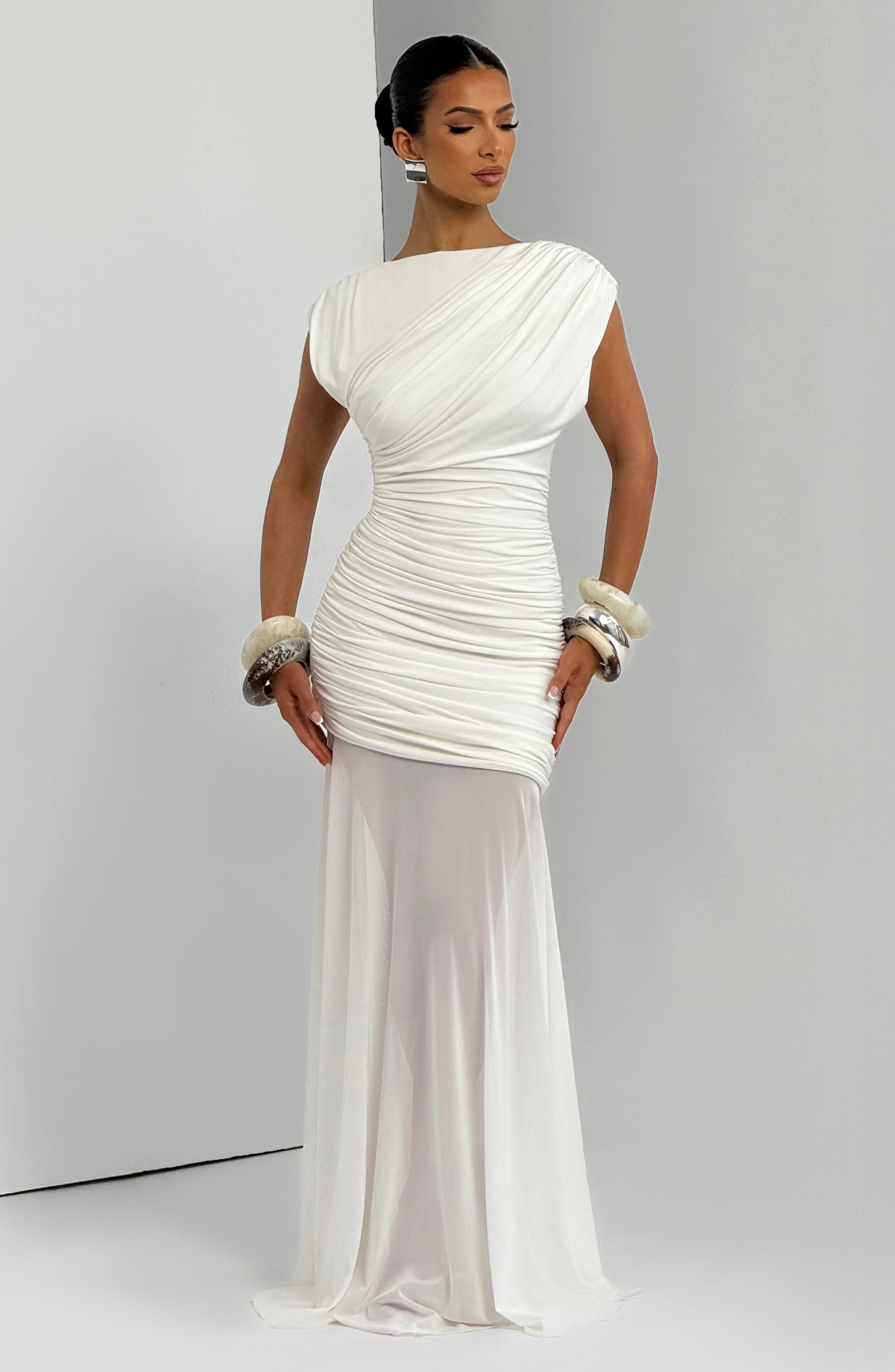 minilena Demelza Maxi Dress Ivory