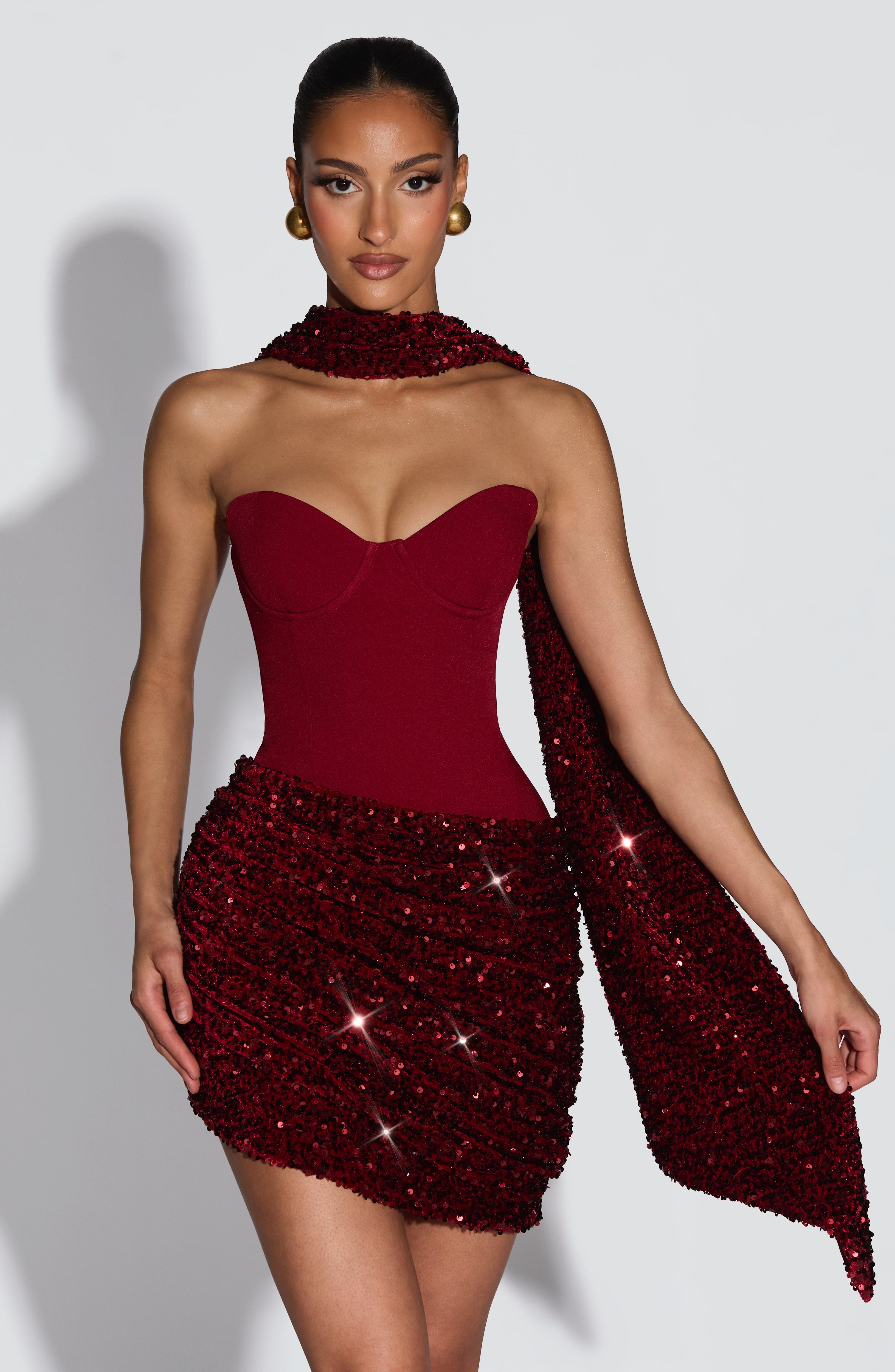 minilena Denise Mini Dress Wine