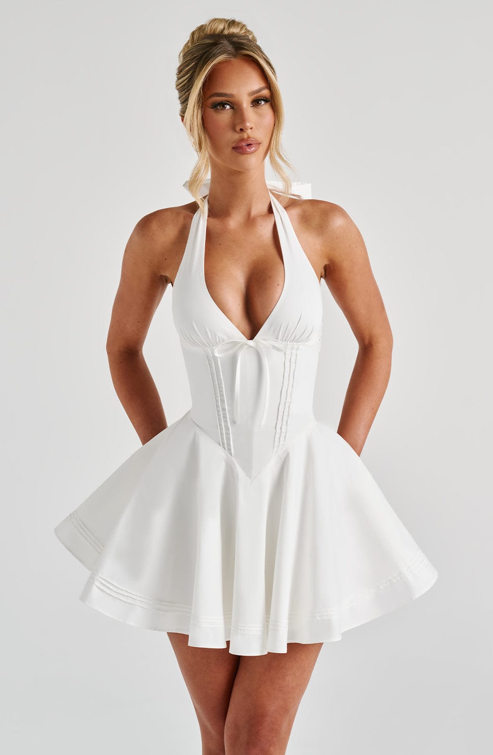 minilena Doris Mini Dress Ivory