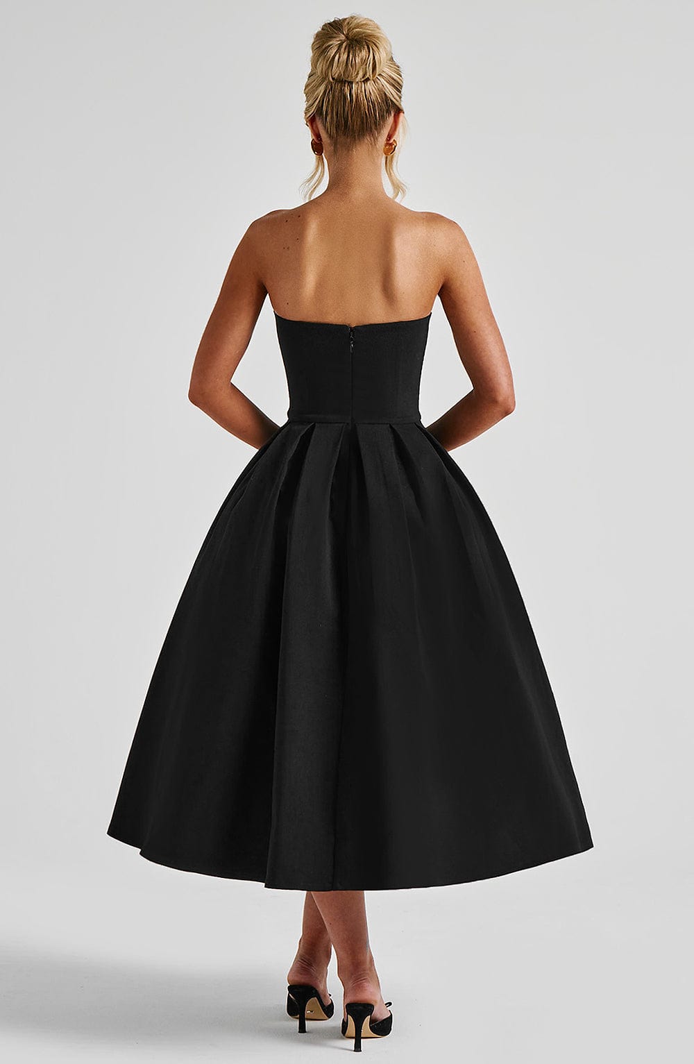 minilena Edith Midi Dress Black
