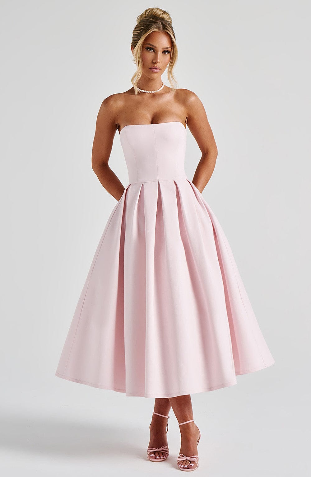 minilena Edith Midi Dress Blush