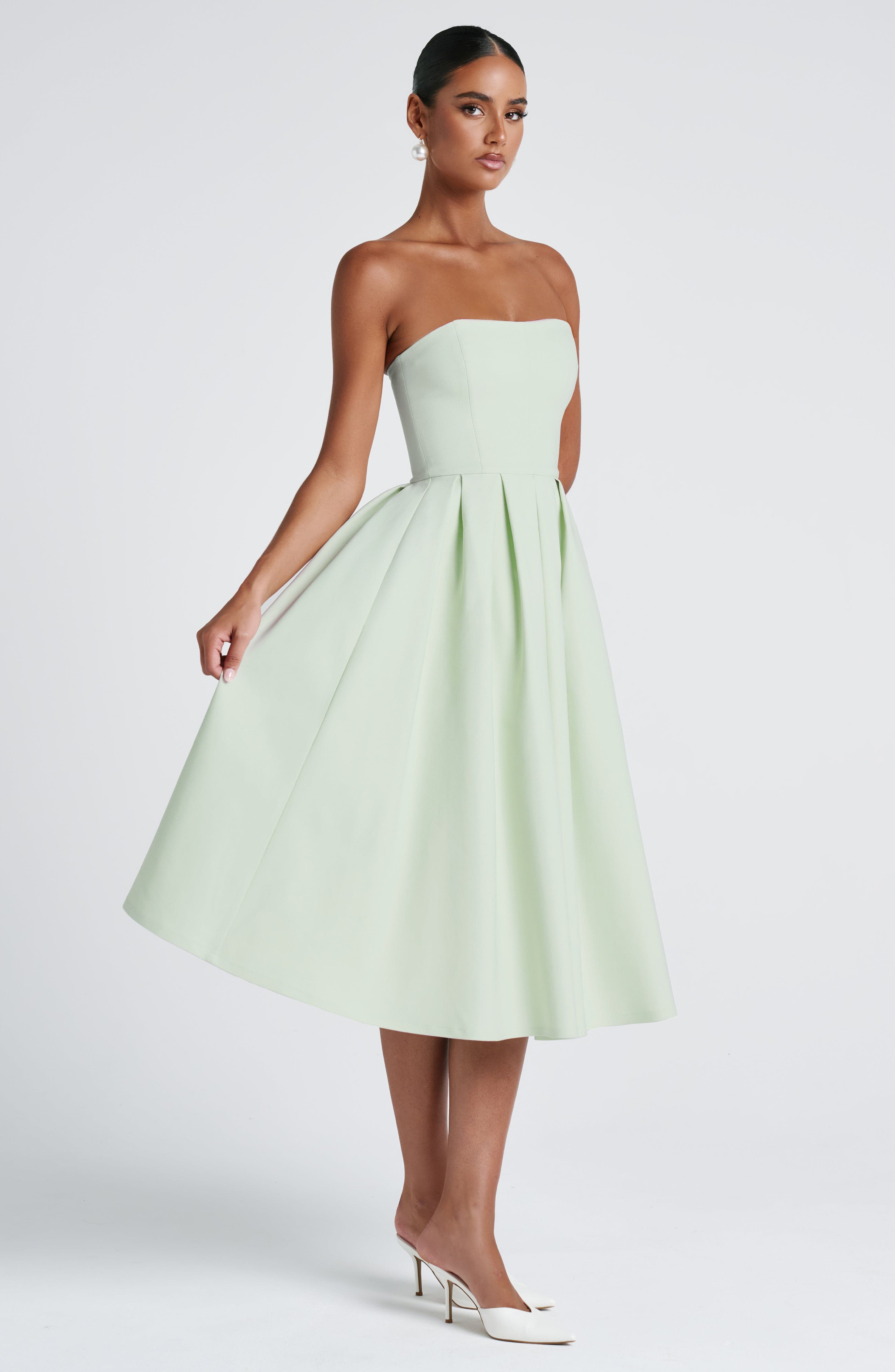 minilena Edith Midi Dress Mint