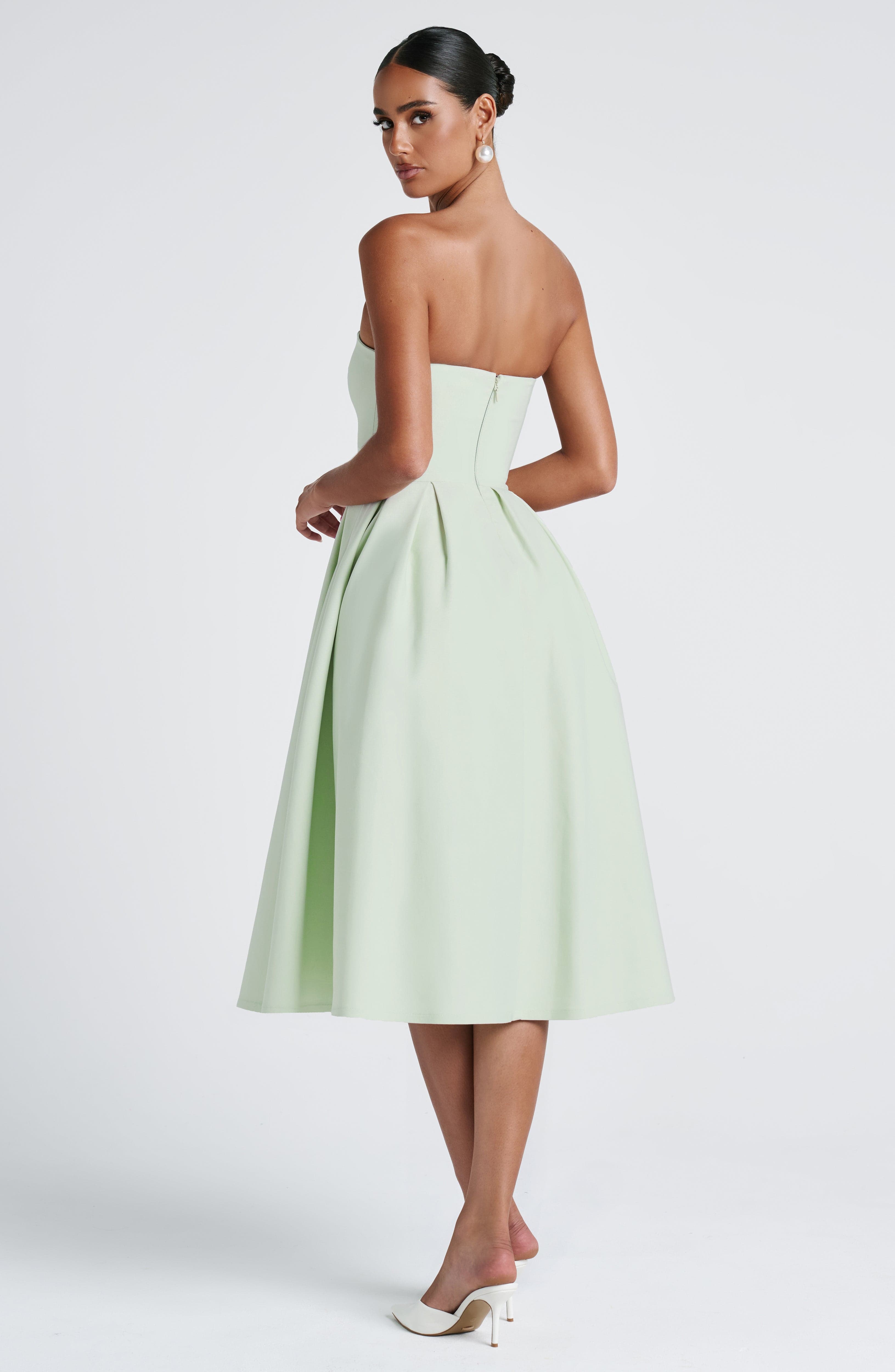 minilena Edith Midi Dress Mint