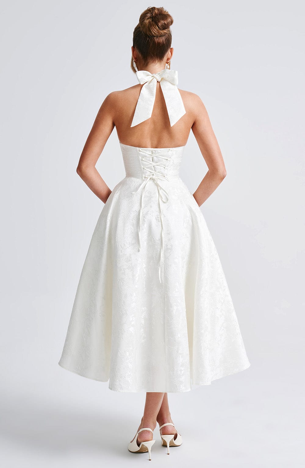 minilena Effie Midi Dress Ivory