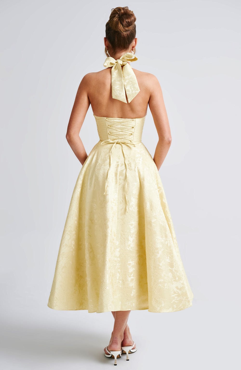 minilena Effie Midi Dress Lemon