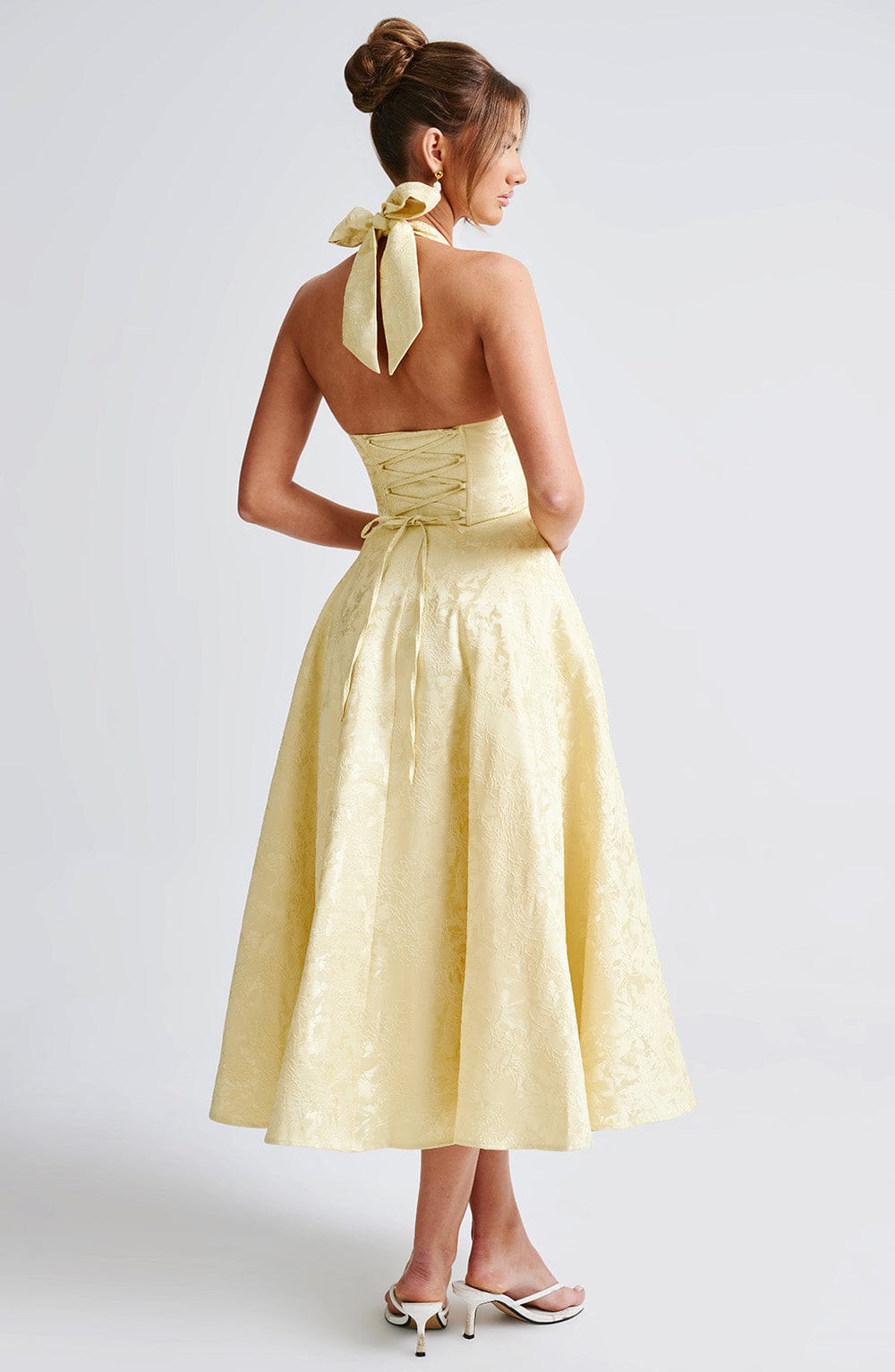 minilena Effie Midi Dress Lemon