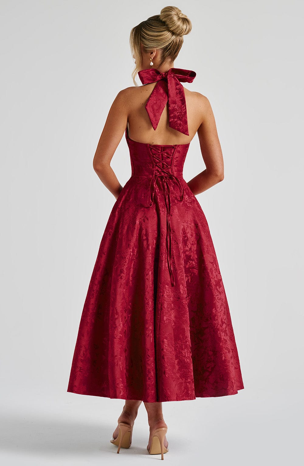 minilena Effie Midi Dress Red