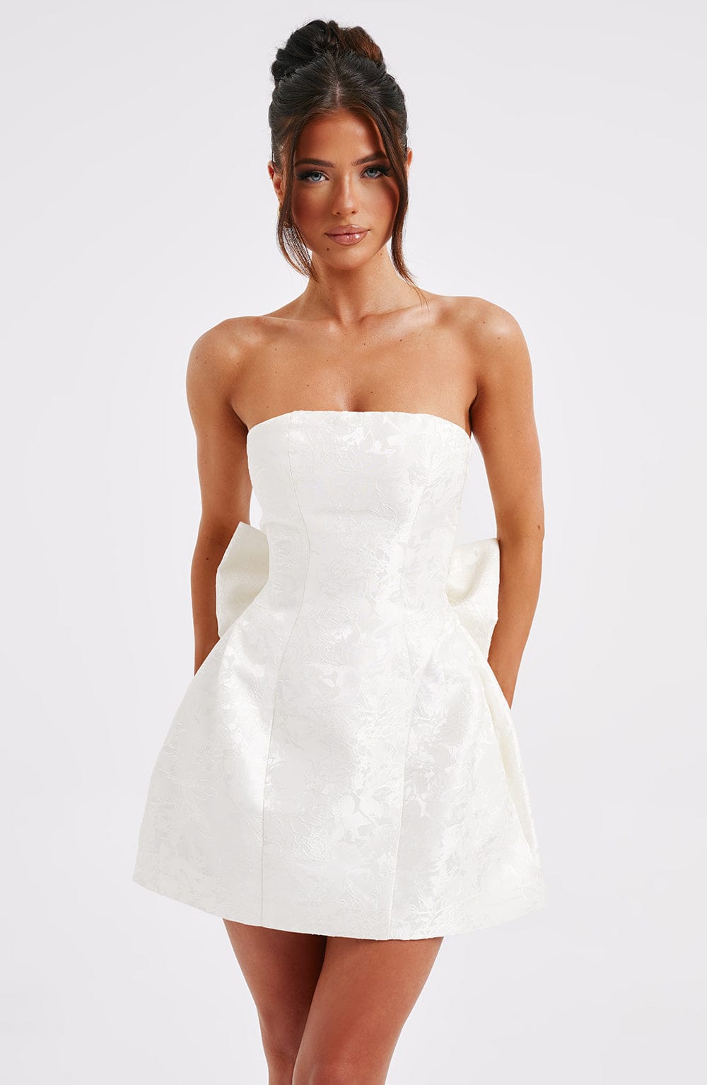 minilena Elenora Mini Dress Ivory