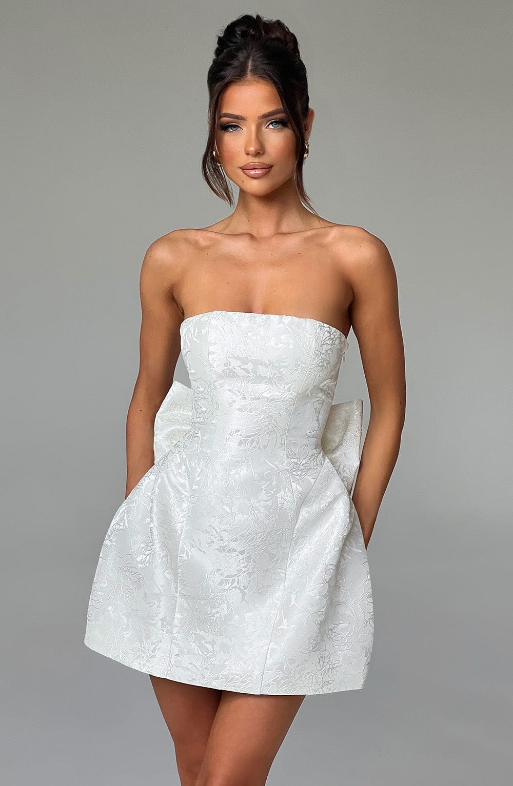 minilena Elenora Mini Dress Ivory