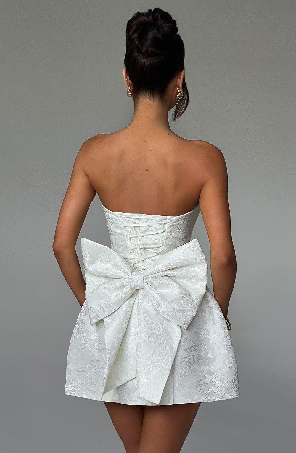 minilena Elenora Mini Dress Ivory