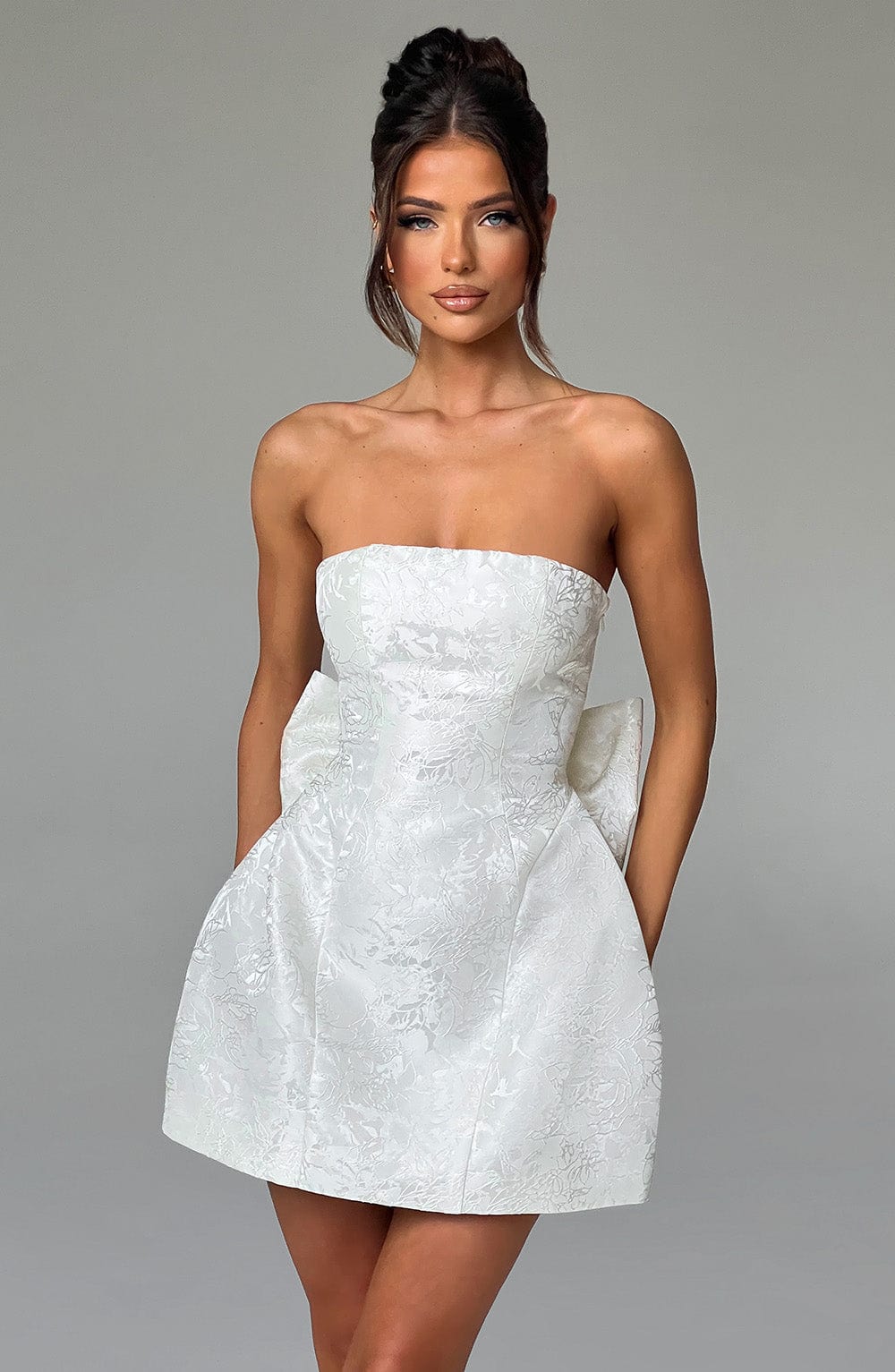 minilena Elenora Mini Dress Ivory