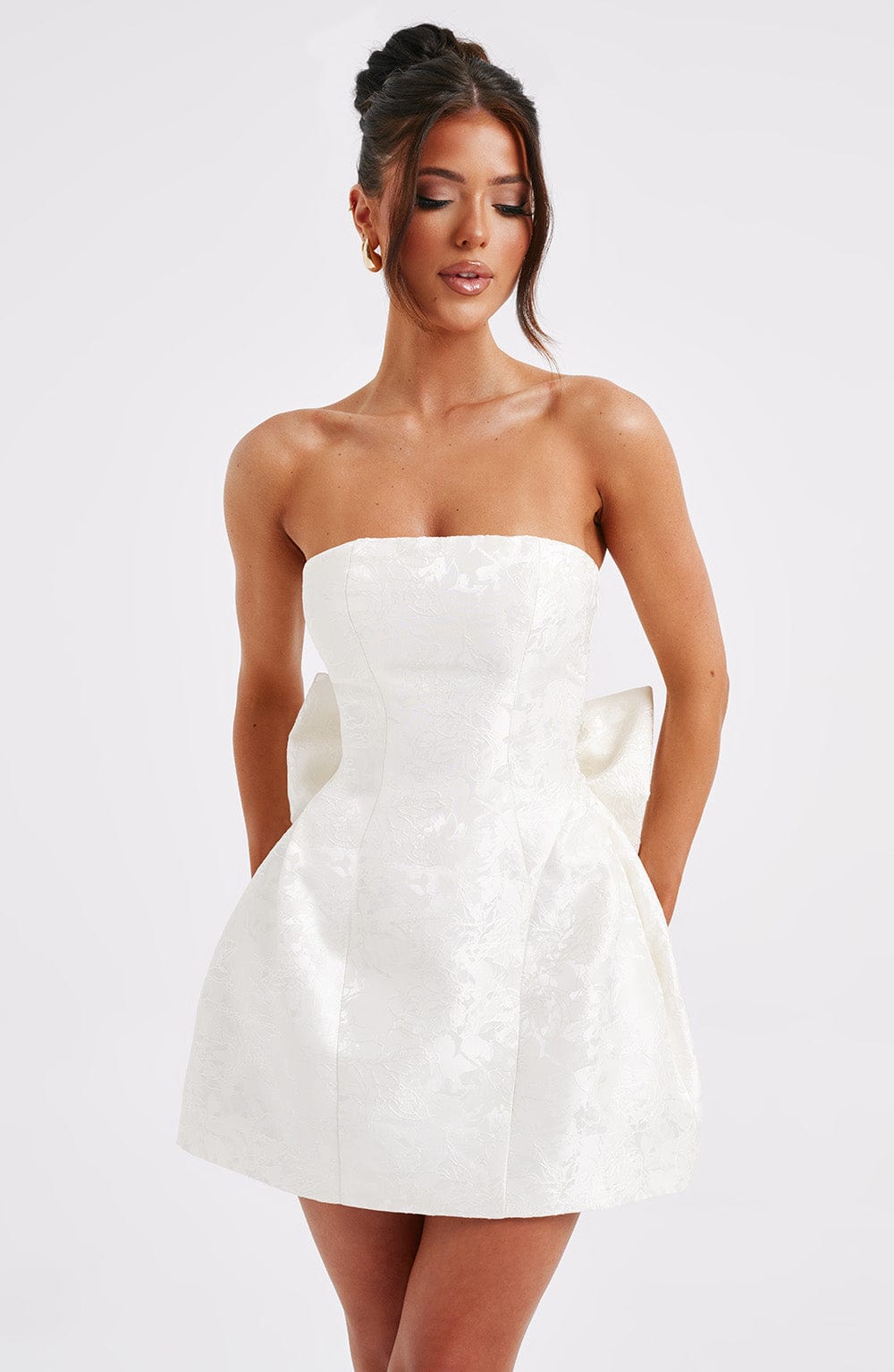minilena Elenora Mini Dress Ivory
