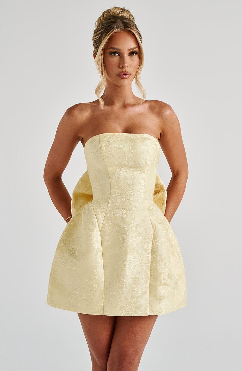 minilena Elenora Mini Dress Lemon