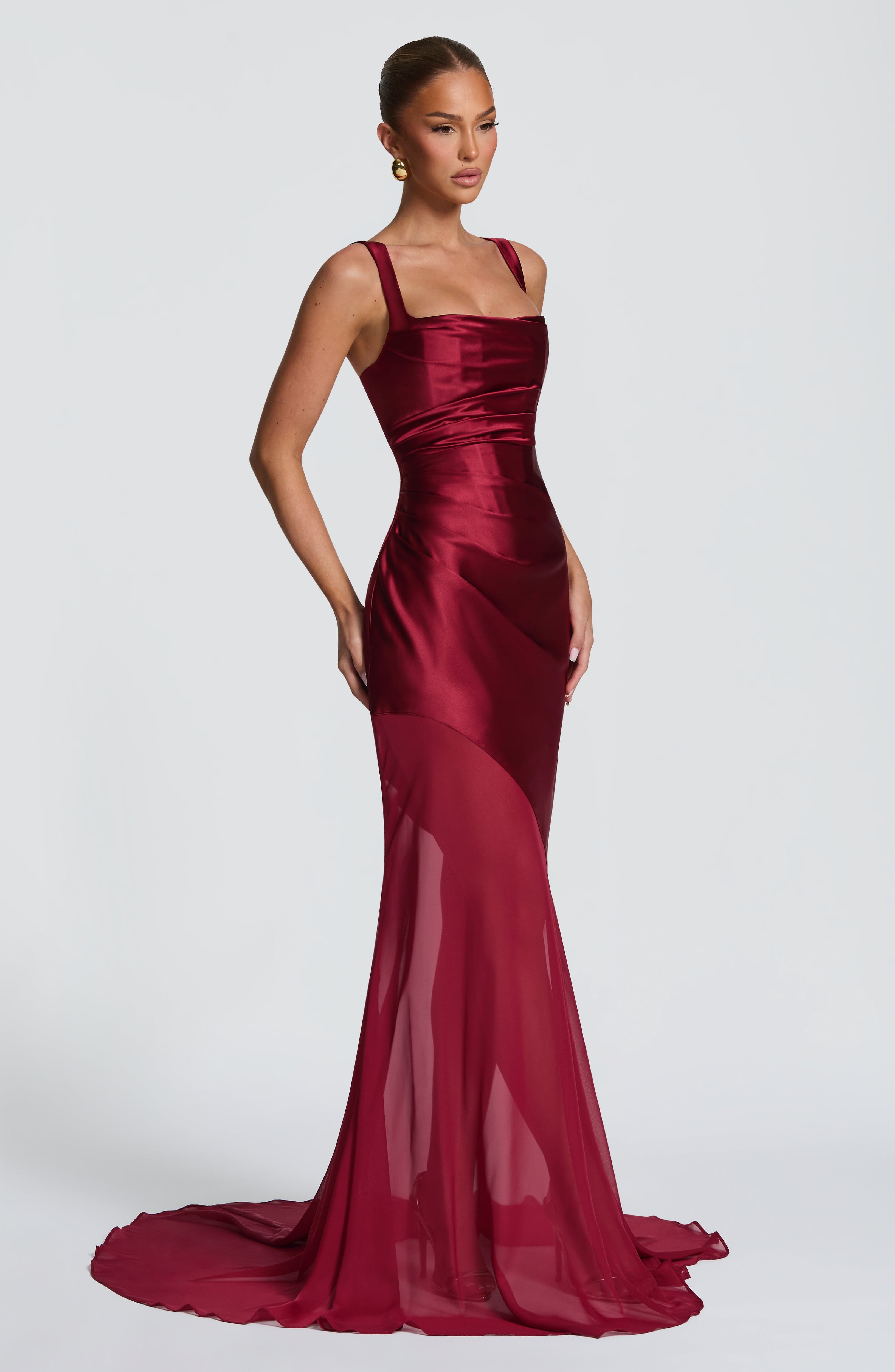 minilena Eliza Gown Burgundy