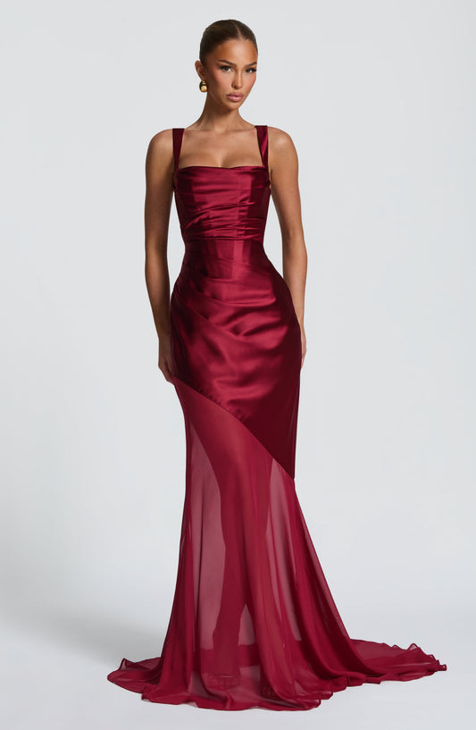 minilena Eliza Gown Burgundy