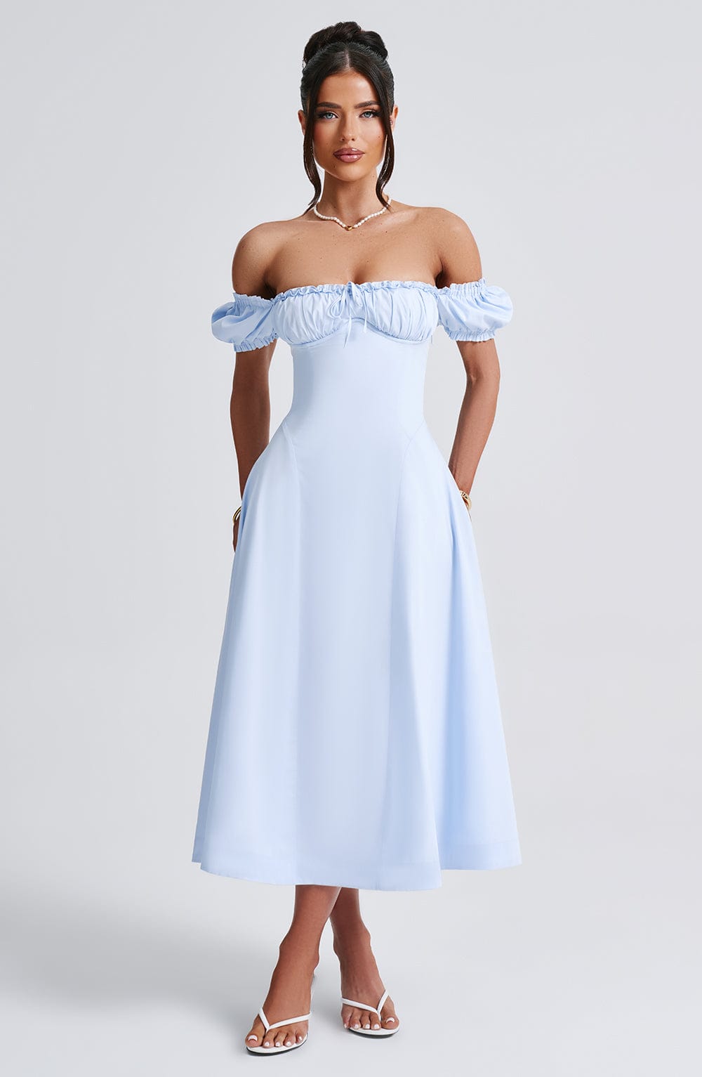 minilena Elora Midi Dress Blue