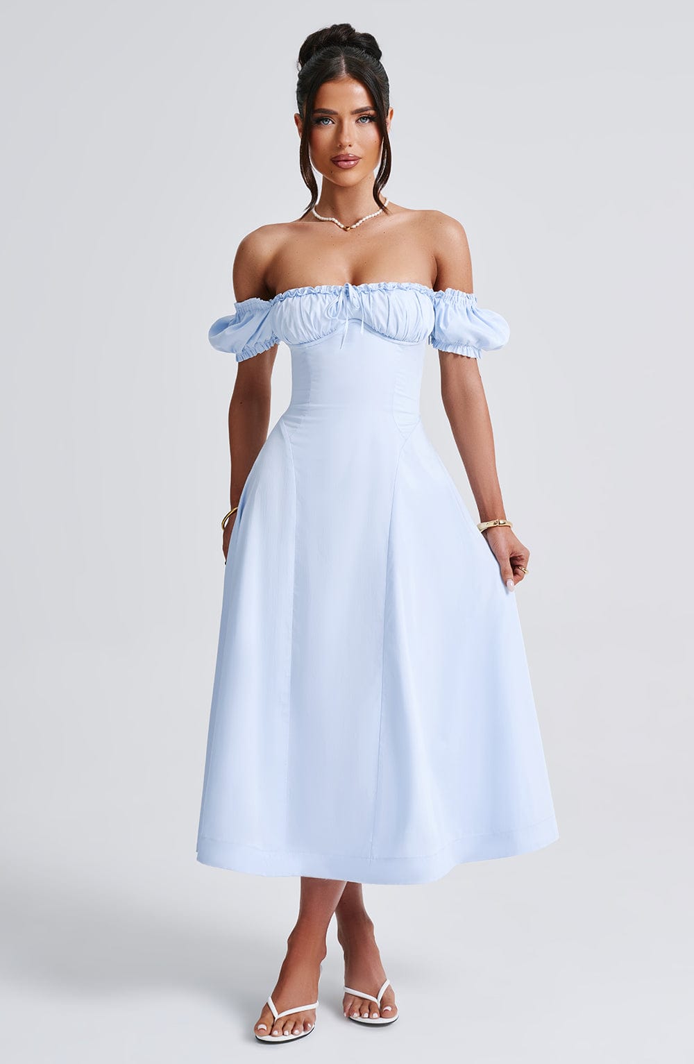 minilena Elora Midi Dress Blue
