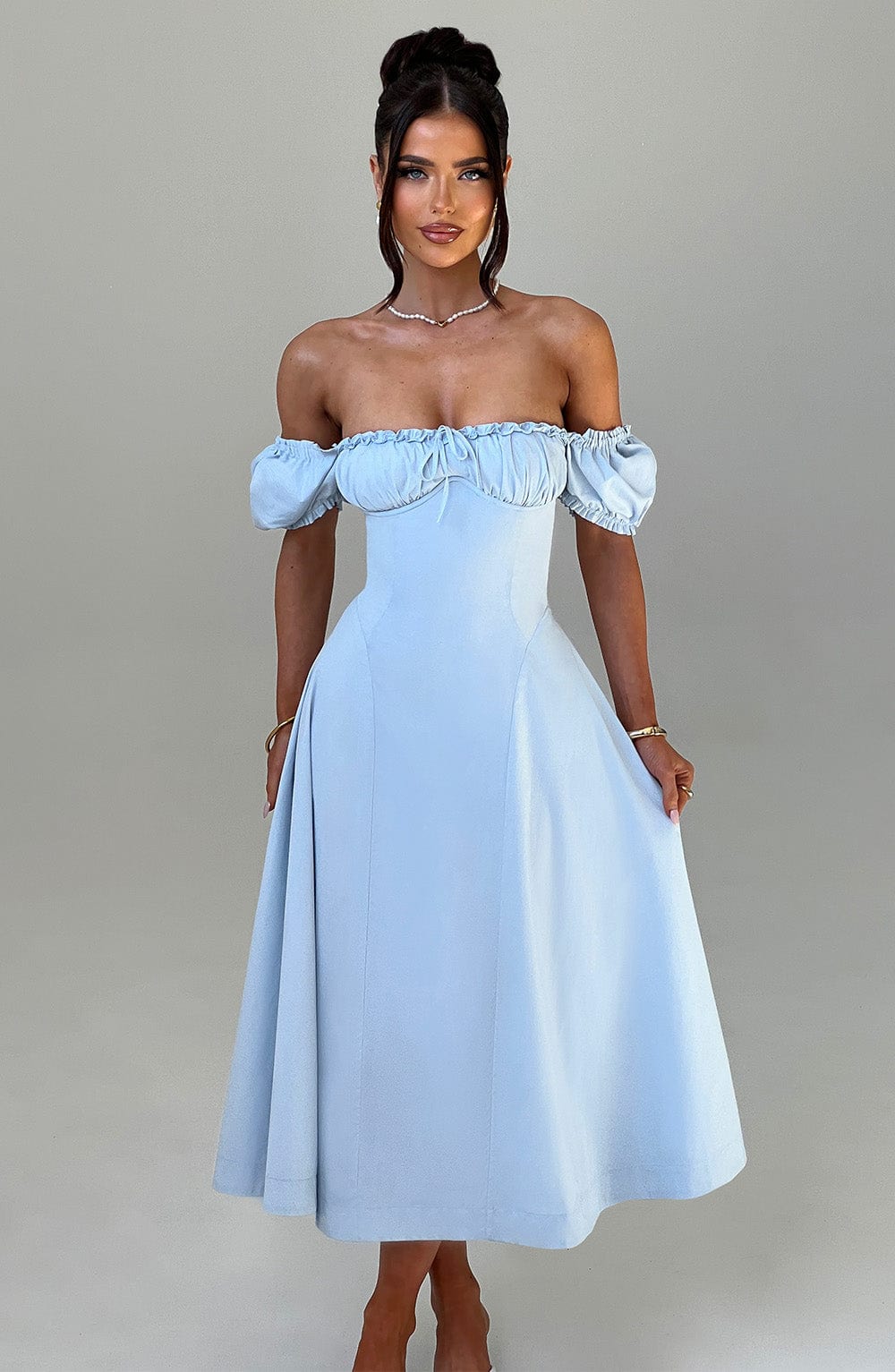 minilena Elora Midi Dress Blue