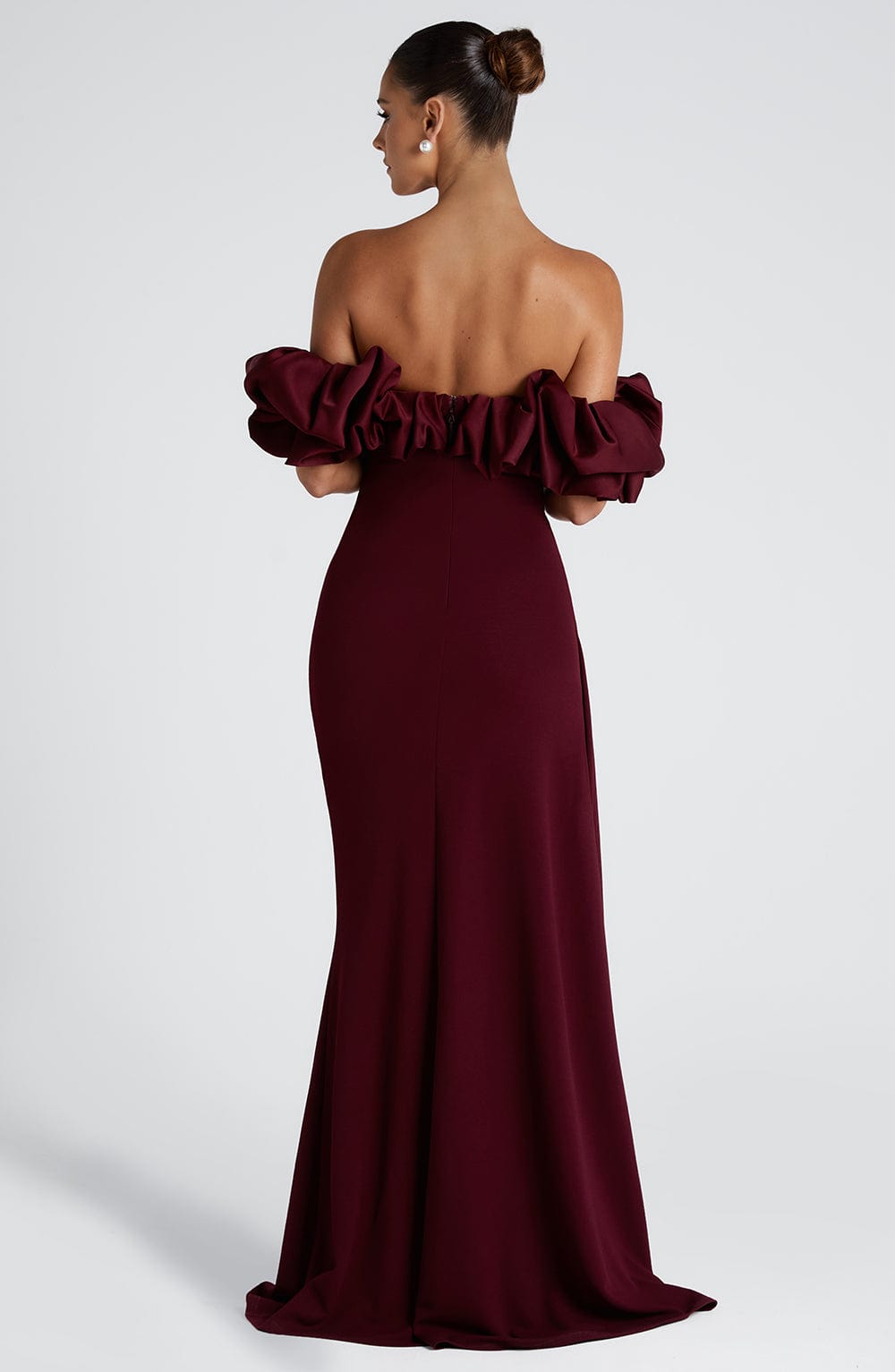 minilena Elsie Maxi Dress Cherry Lacquer