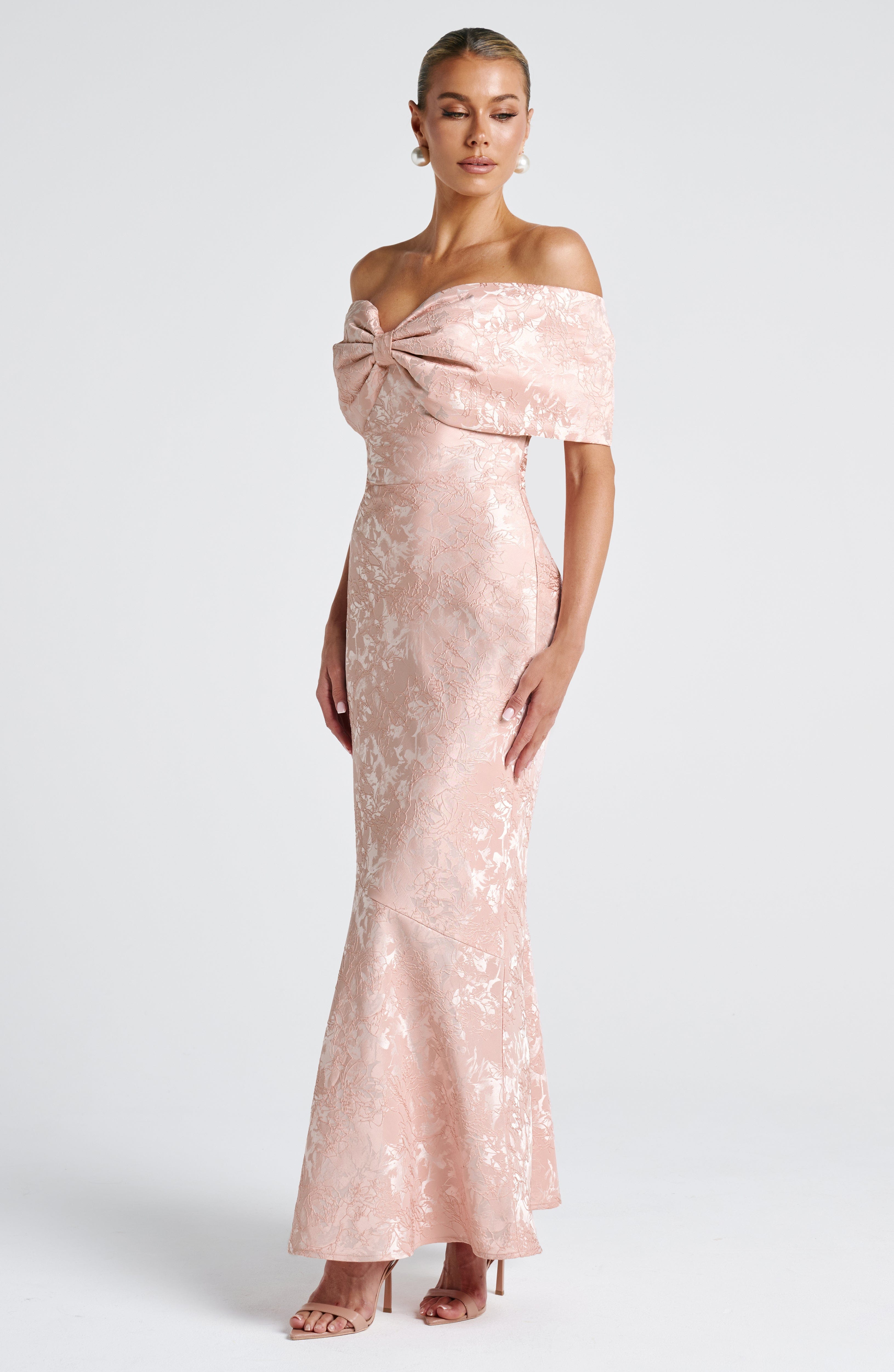 minilena Emberly Maxi Dress Soft Peach