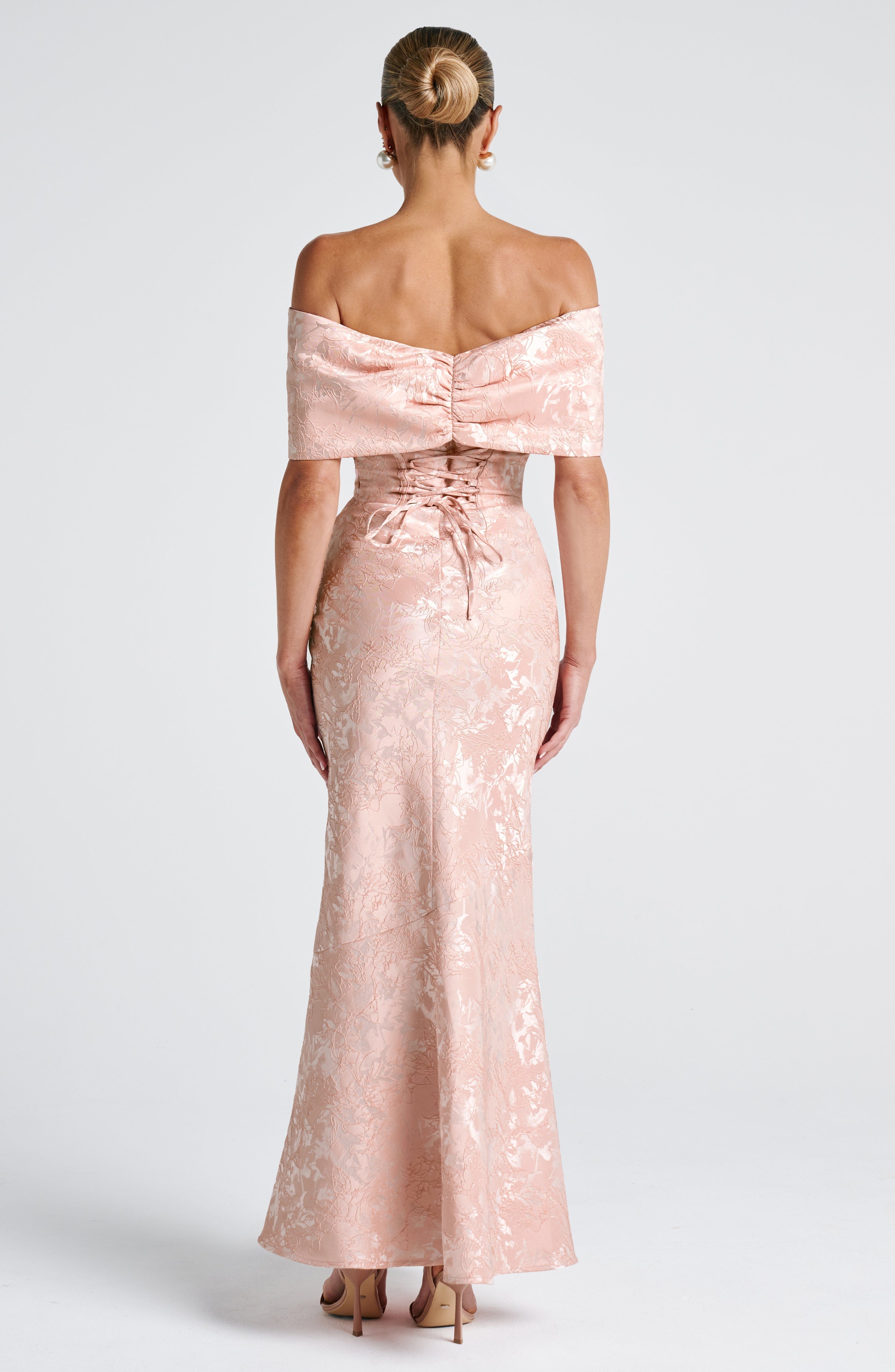 minilena Emberly Maxi Dress Soft Peach